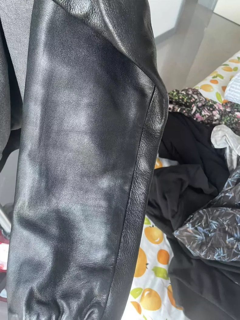 Saint Laurent Paris Saint Laurent Paris Grey split leather jacket-2506 Size US M / EU 48-50 / 2 - 3 Thumbnail