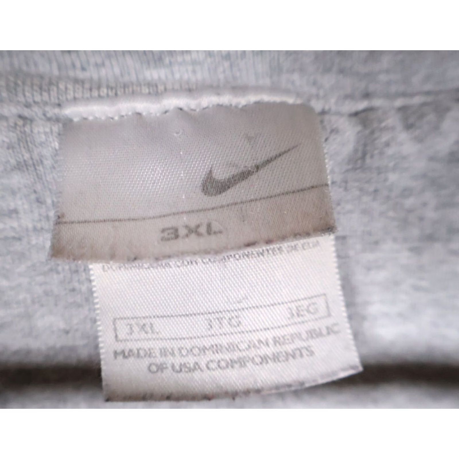 Nike VINTAGE Nike Sweatshirt Men's 3XL Gray Crewneck Heavyweight Spell Out 90s Retro Size US XXL / EU 58 / 5 - 3 Thumbnail