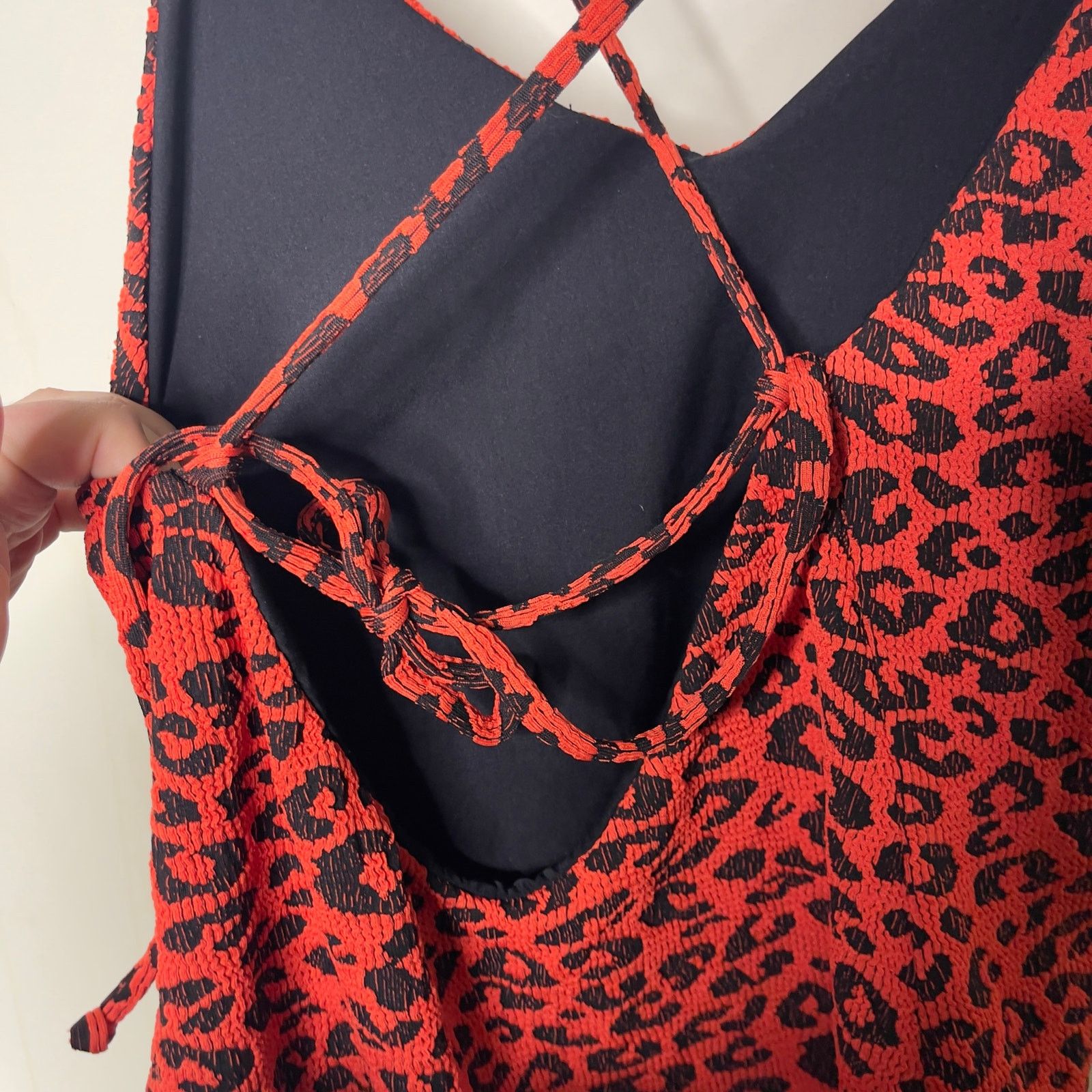 Mara Hoffman Mara Hoffman Emma One Piece Swimsuit Leopard Jacquard sz L Size L / US 10 / IT 46 - 6 Thumbnail