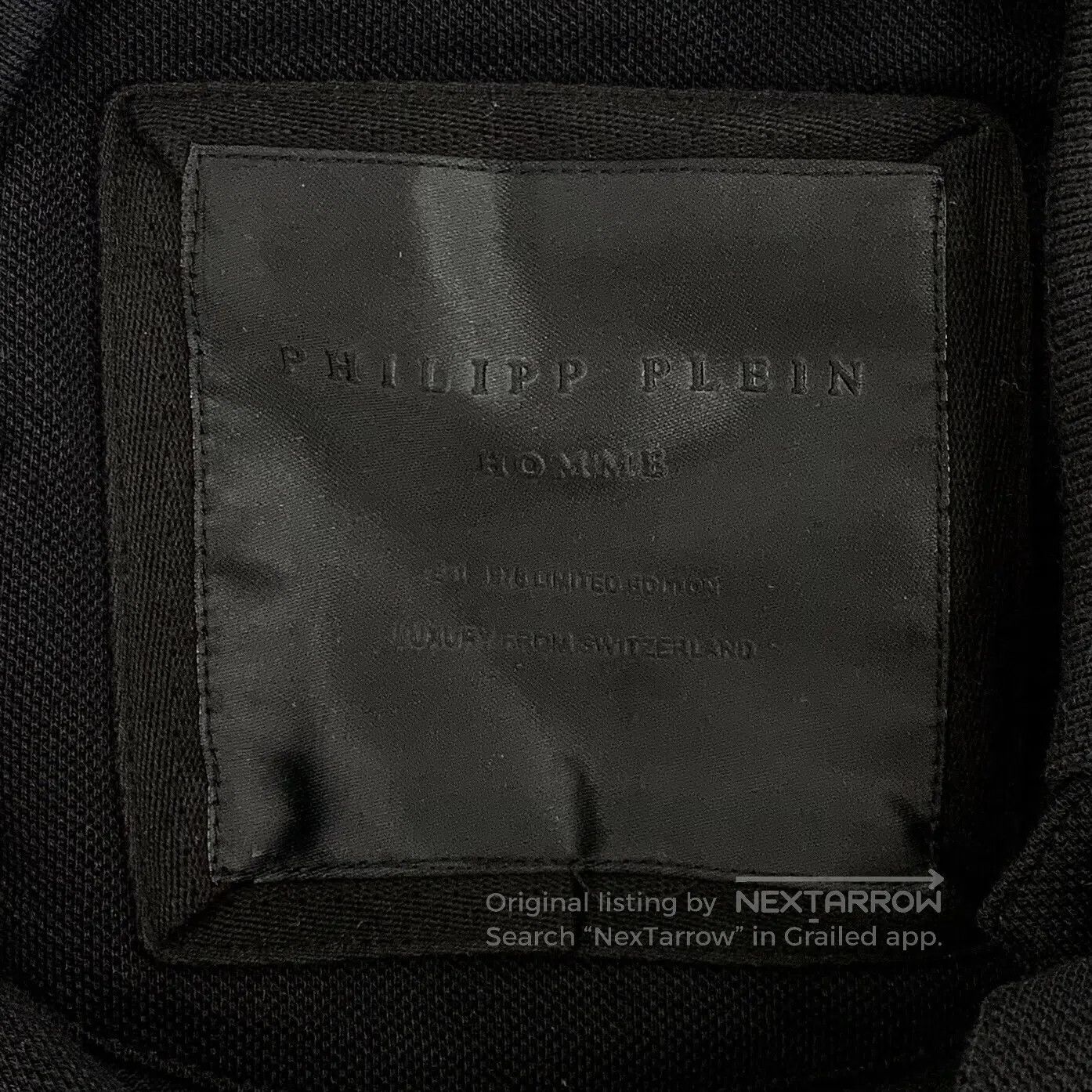 Philipp Plein Philipp Plein Black cotton short-sleeved polo shirt with m Size US L / EU 52-54 / 3 - 6 Thumbnail