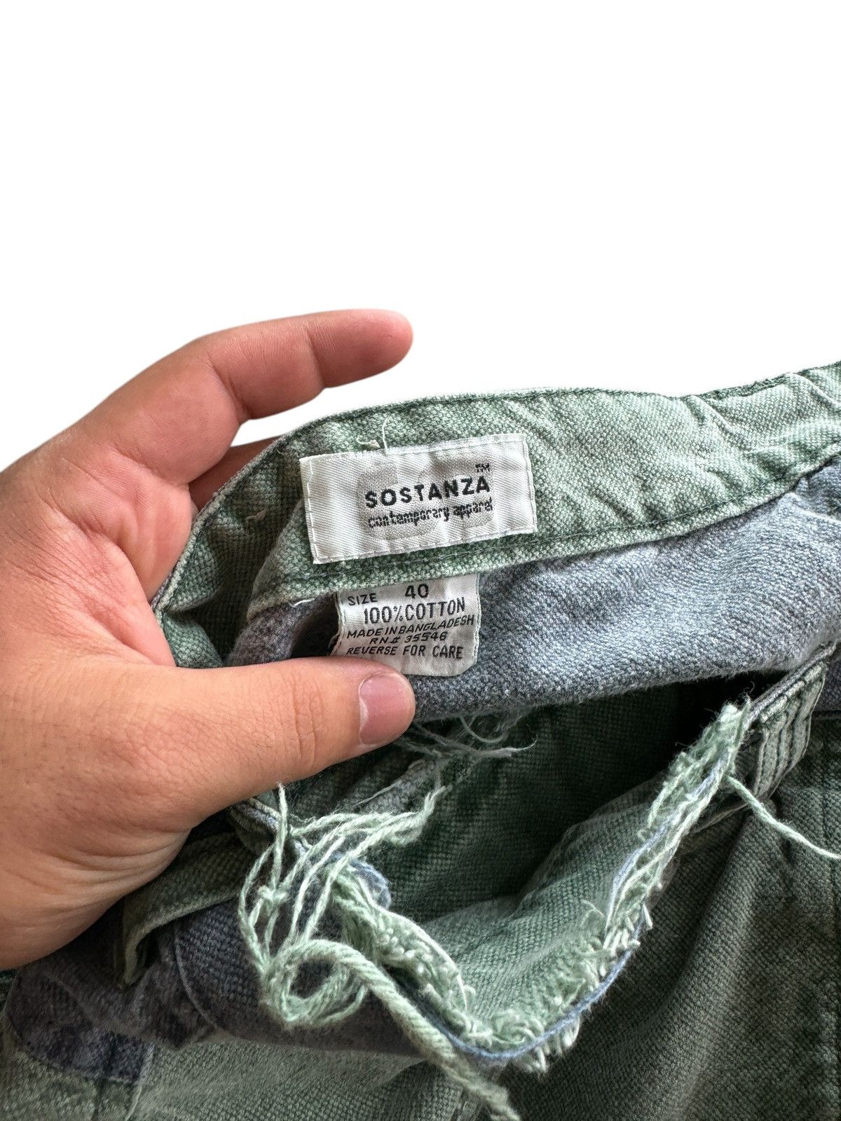 Other Two Tone Sostanza Contemporary Apparel Cargo Jean Shorts Size 40" / US 18 - 5 Thumbnail