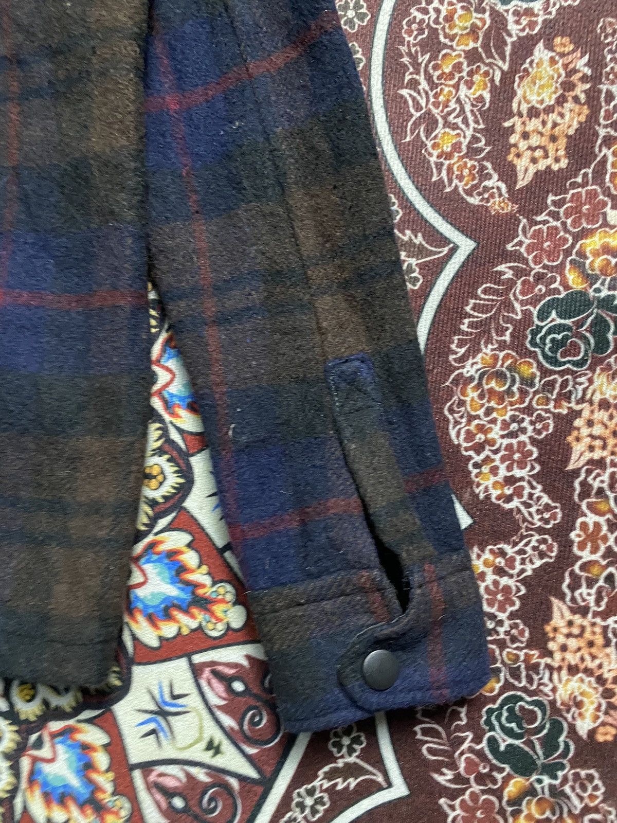 Japanese Brand Drug Store Wool Tartan Hooded Jacket Size US S / EU 44-46 / 1 - 6 Thumbnail