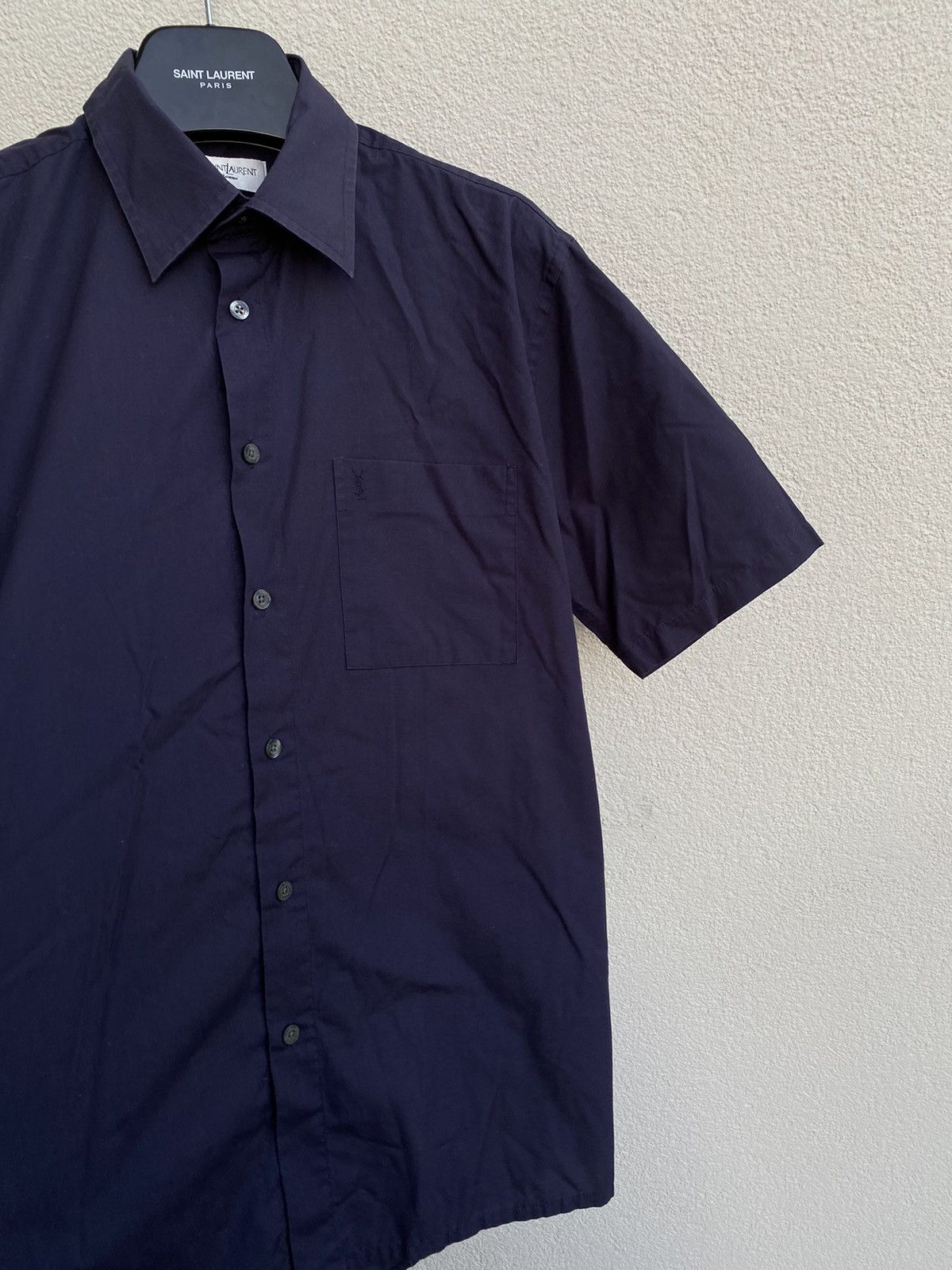 Vintage Summer YSL Shirt in Navy Size US M / EU 48-50 / 2 - 5 Thumbnail