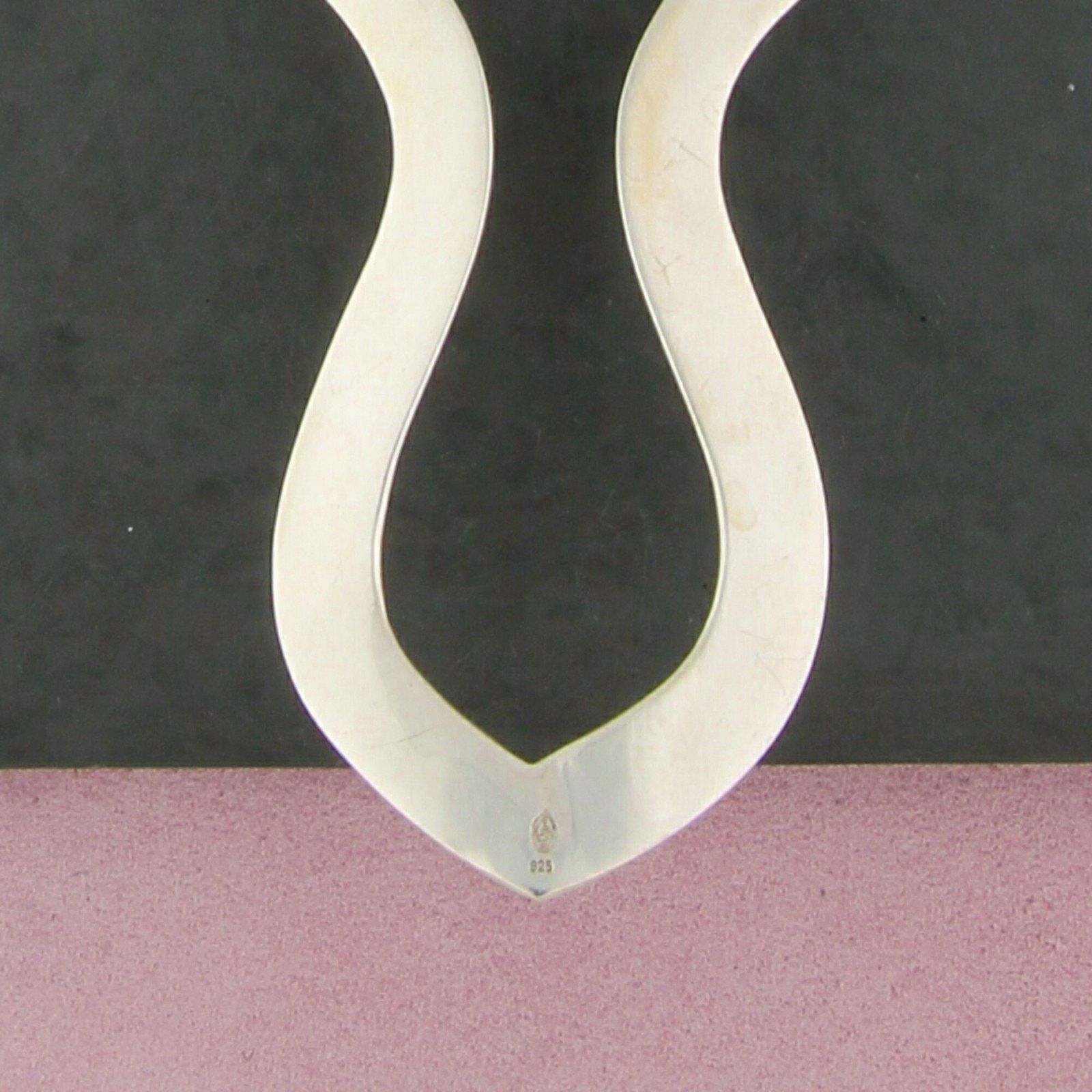 Sterling Silver sterling silver brushed torc collar necklace size 16.75in Size ONE SIZE - 3 Thumbnail