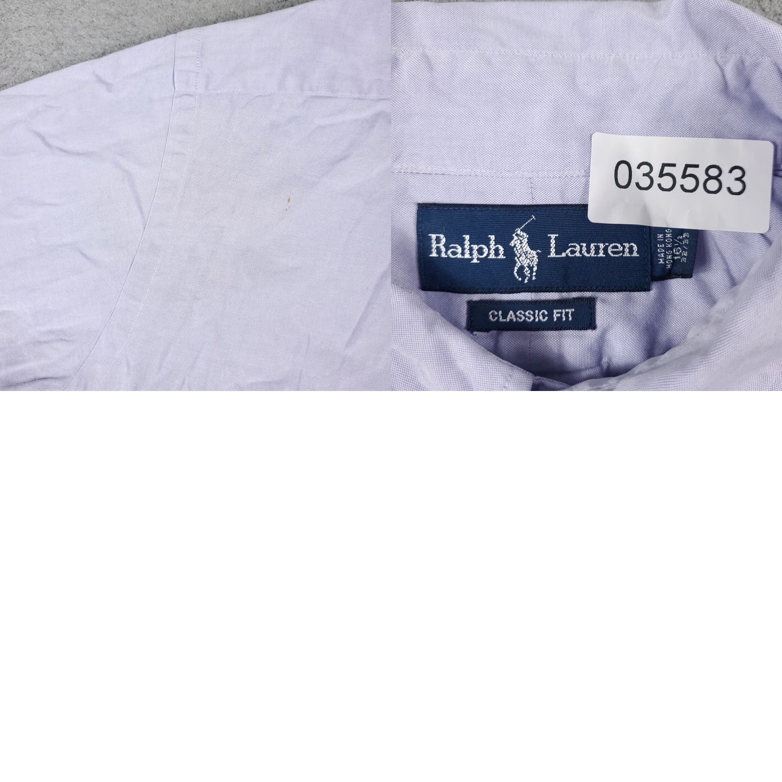 Ralph Lauren Ralph Lauren Dress Shirt Mens 16.5 Purple Long Sleeve Button-Down Regular Fit Size 42R - 8 Thumbnail