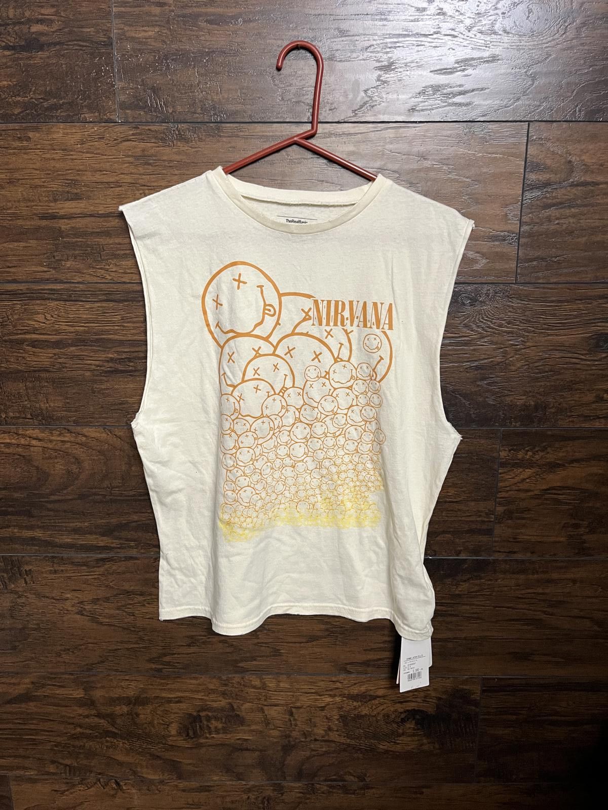 Designer Sleeveless Nirvana Smiles Shirt Sleeveless Denime Japan Size US S / EU 44-46 / 1 - 1 Thumbnail