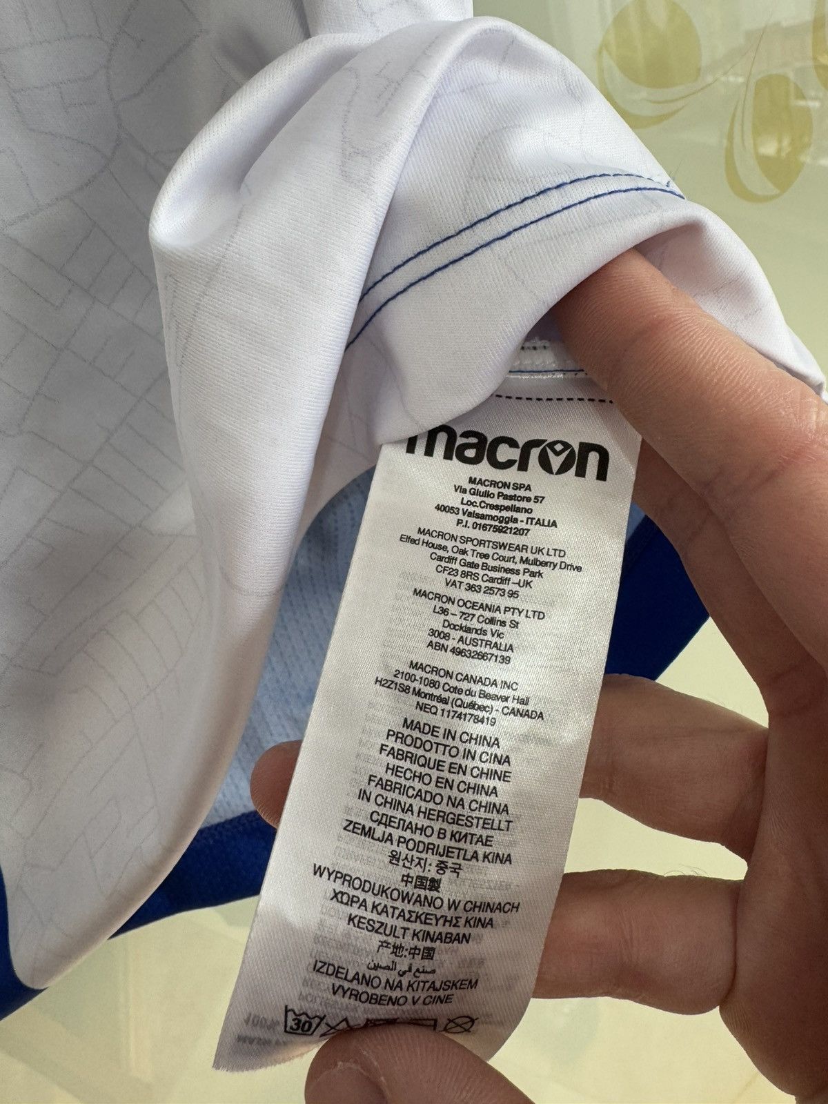Macron Jamie Egan #26 Bristol Rovers 2022-2023 Home Soccer Jersey Size US L / EU 52-54 / 3 - 15 Thumbnail