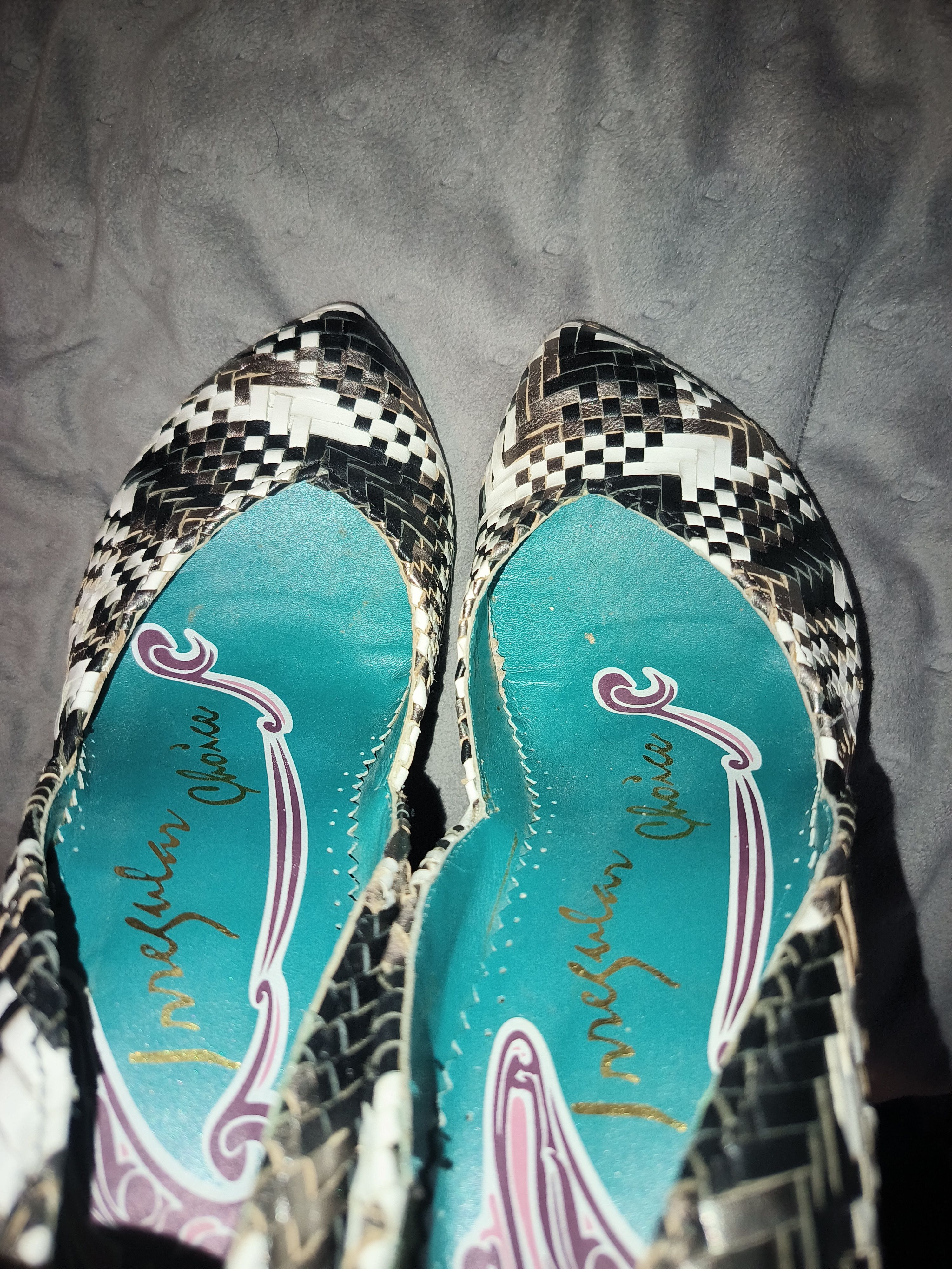 Other Irregular Choice Woven Black and White Pump Shoes EU 38.5 Size US 8.5 / IT 38.5 - 4 Thumbnail