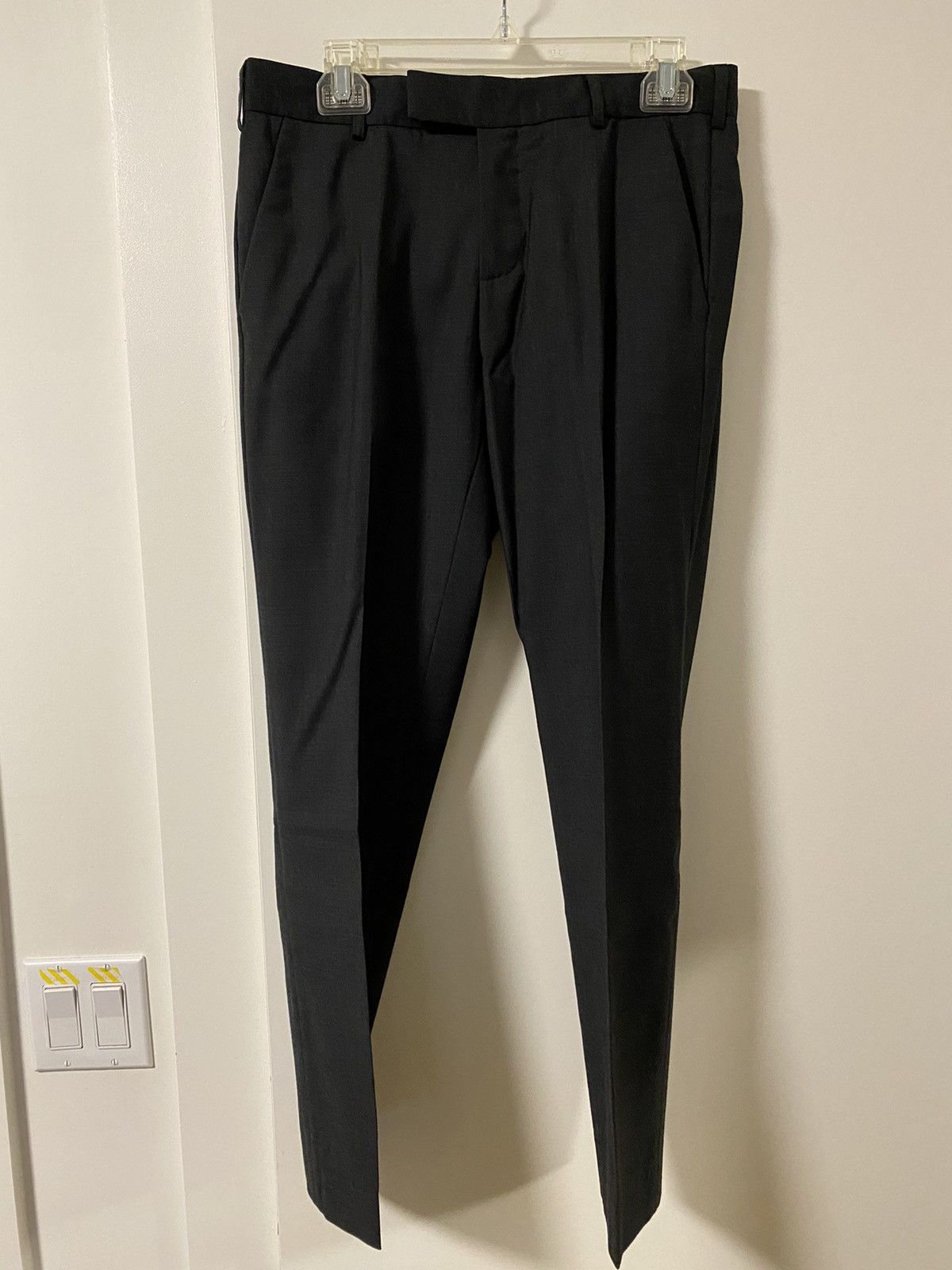image of Raf Simons Vintage Mainline Fw08 Tailored Suiting Trousers in Grey, Men's (Size 30)