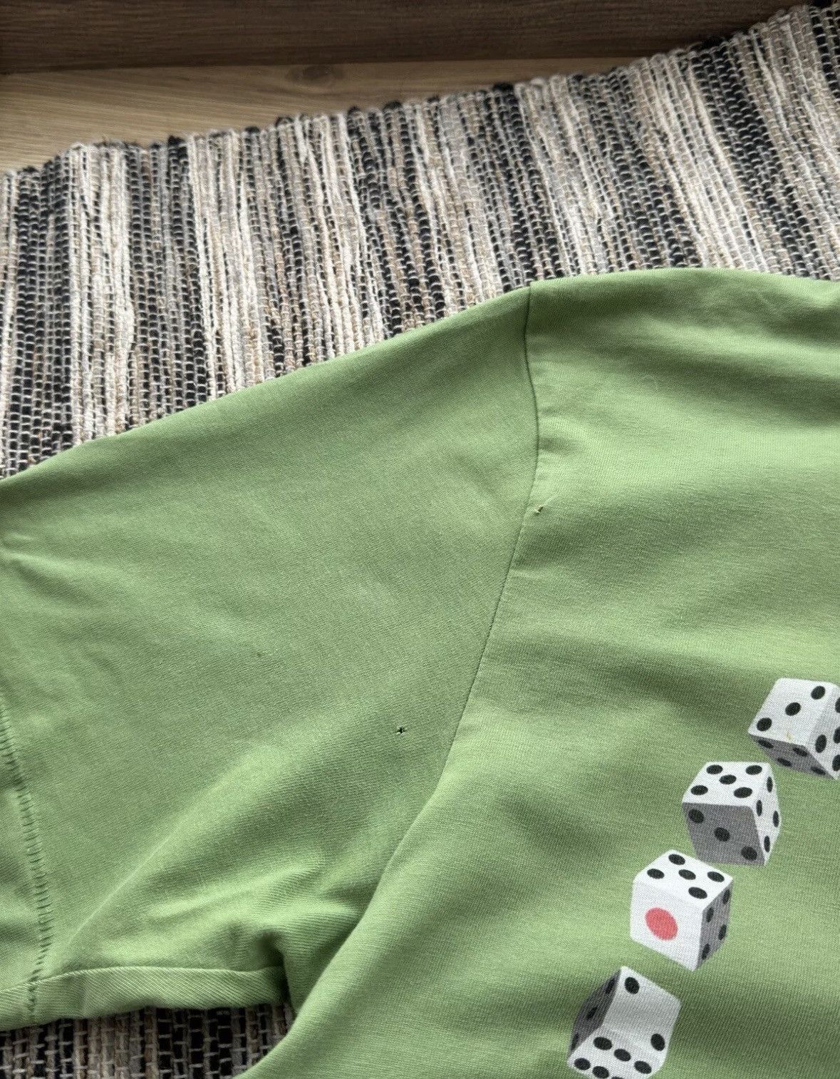 Evisu Vintage Evisu Y2K big logo green distressed tee Size US L / EU 52-54 / 3 - 6 Thumbnail