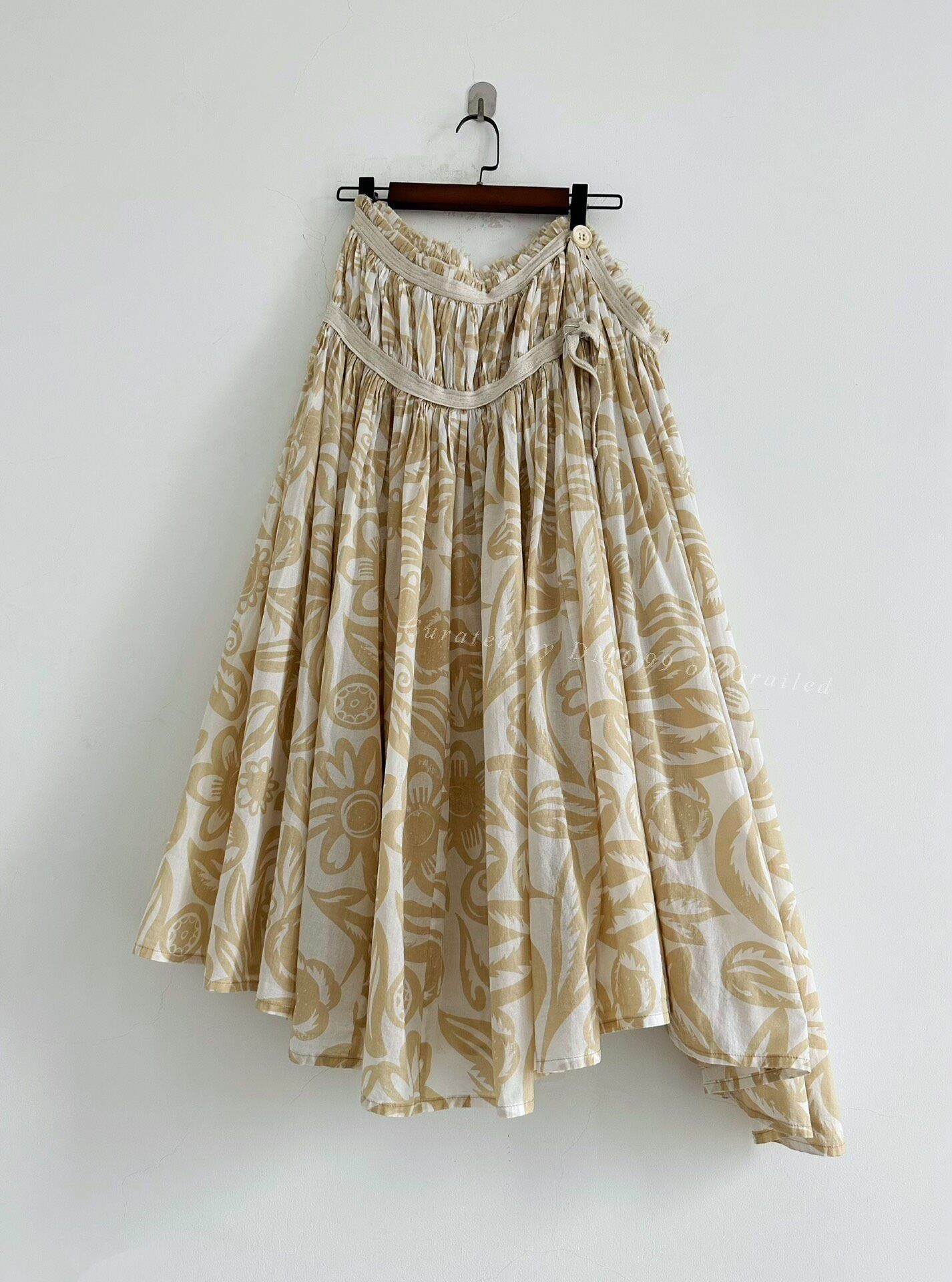 Yohji Yamamoto Yohji Yamamoto Y's Printed Skirt Size 22" - 1 Thumbnail