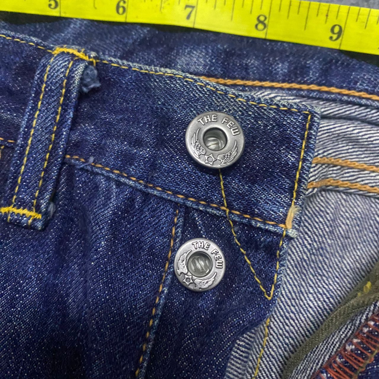 If Six Was Nine Vintage The Few MFG. Co Selvedge Redline Distressed Denim Size US 29 - 12 Thumbnail
