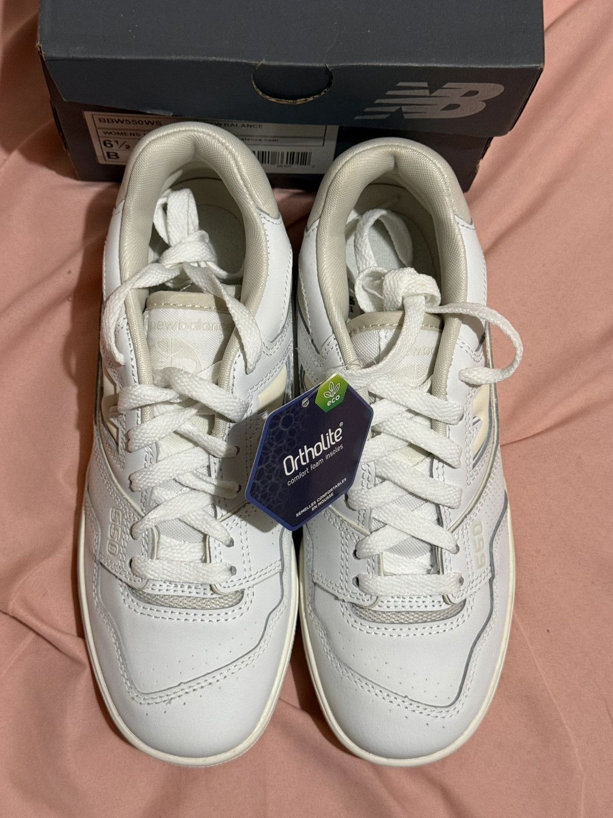 New Balance New Balance 550 White Beige Size US 4.5 / IT 34.5 - 3 Thumbnail