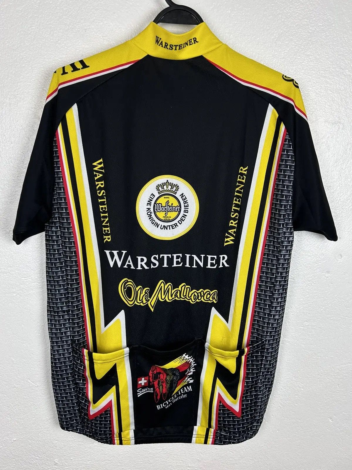 Vintage Vintage Warsteiner Max Hurzeller Mallorca Cycling Jersey Size US L / EU 52-54 / 3 - 6 Thumbnail