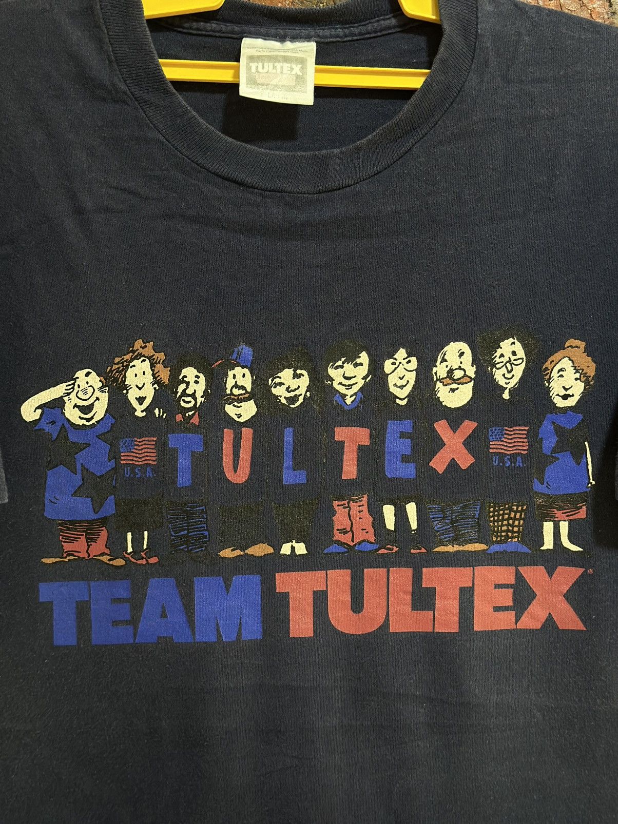 Tultex × Vintage Vintage Team Tultex Usa Faded Tee Size US L / EU 52-54 / 3 - 2 Thumbnail