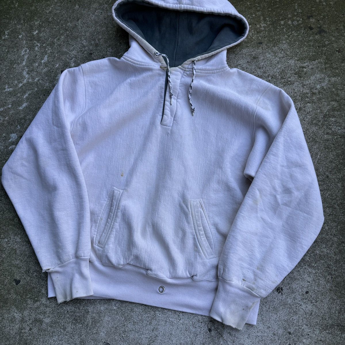 Vintage 90s Thrashed Faded Distressed Hoodie ERD Grunge Chrome Size US XL / EU 56 / 4 - 3 Thumbnail