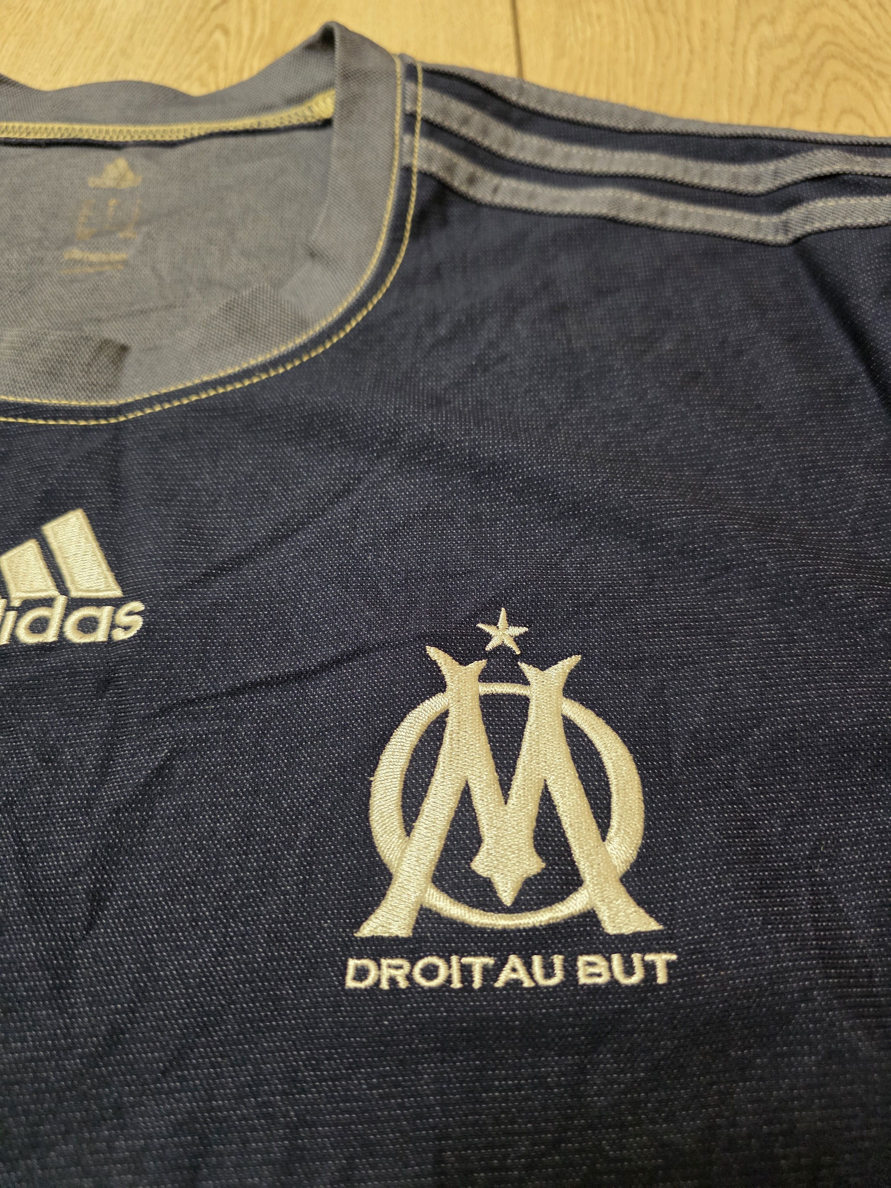 Adidas OLYMPIQUE MARSEILLE 2013 2014 AWAY FOOTBALL SOCCER JERSEY Size US L / EU 52-54 / 3 - 4 Thumbnail