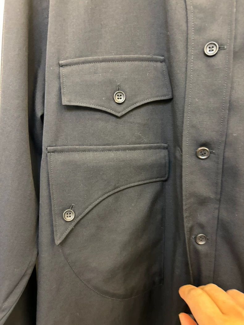 Yohji Yamamoto yohji Yamamoto 17aw gaba wool shirt-2505 Size US L / EU 52-54 / 3 - 4 Thumbnail