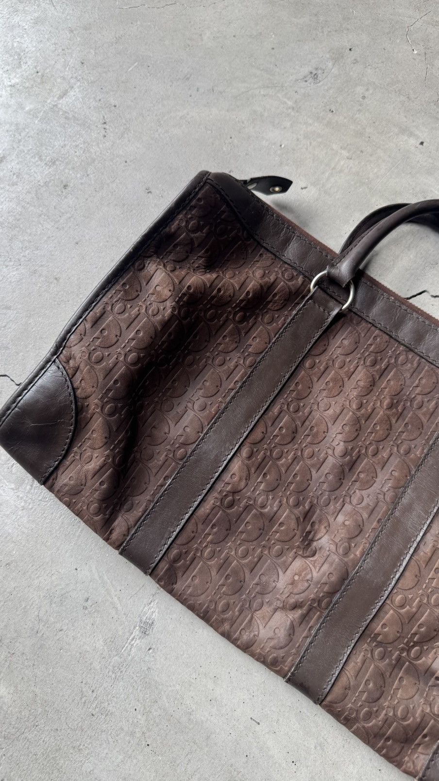 Dior Vintage Christian Dior Brown Suede Trotter Dior Emboss Size ONE SIZE - 2 Thumbnail