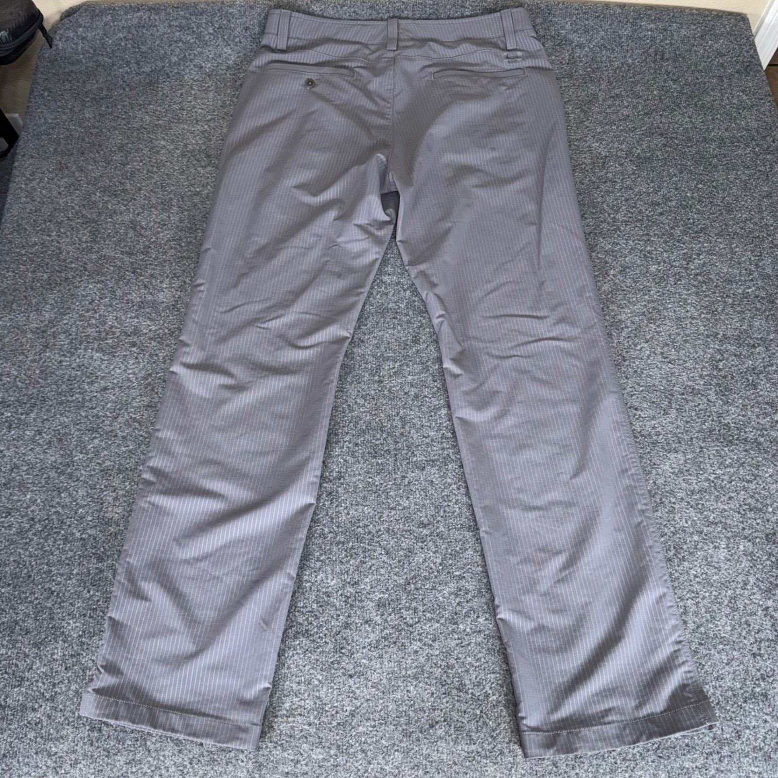 Under Armour Under Armour Mens Golf Pants Gray Pinstripe Match Play 36x34 Size US 36 / EU 52 - 4 Thumbnail