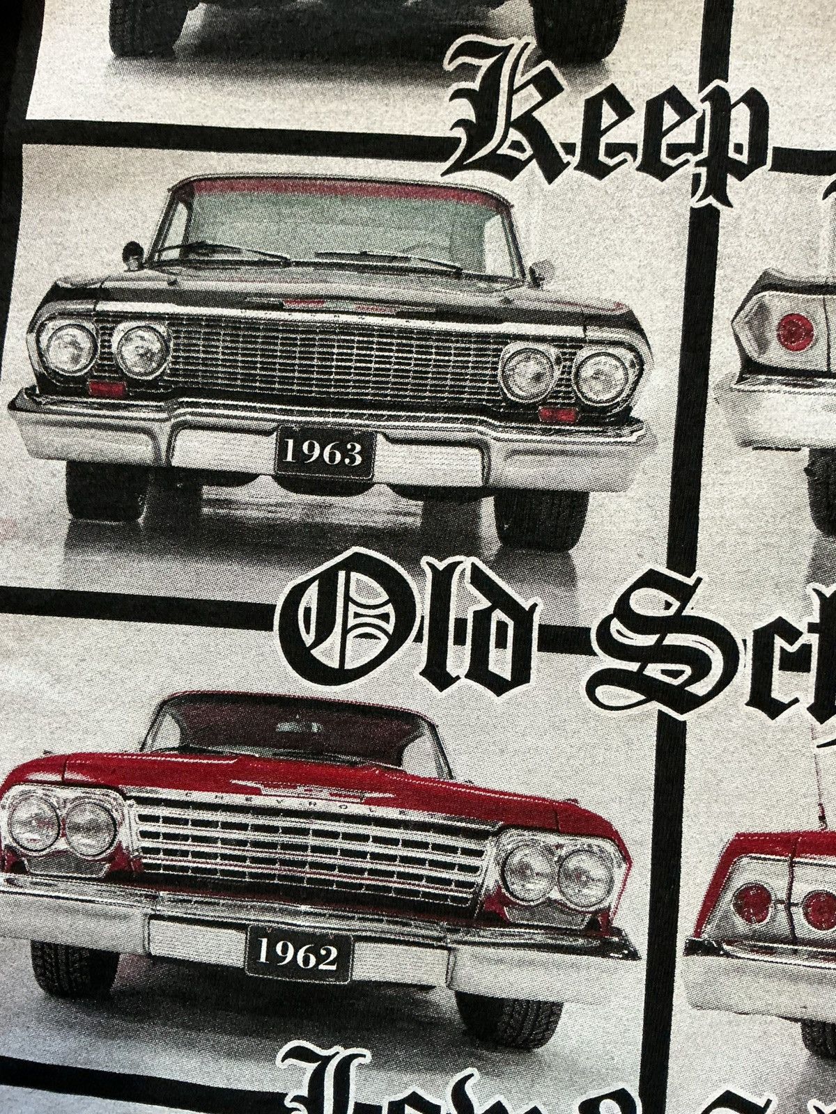 Other Chevy Impala Keep It Old School Slow Lowrider Cars T-Shirt Size US L / EU 52-54 / 3 - 7 Thumbnail