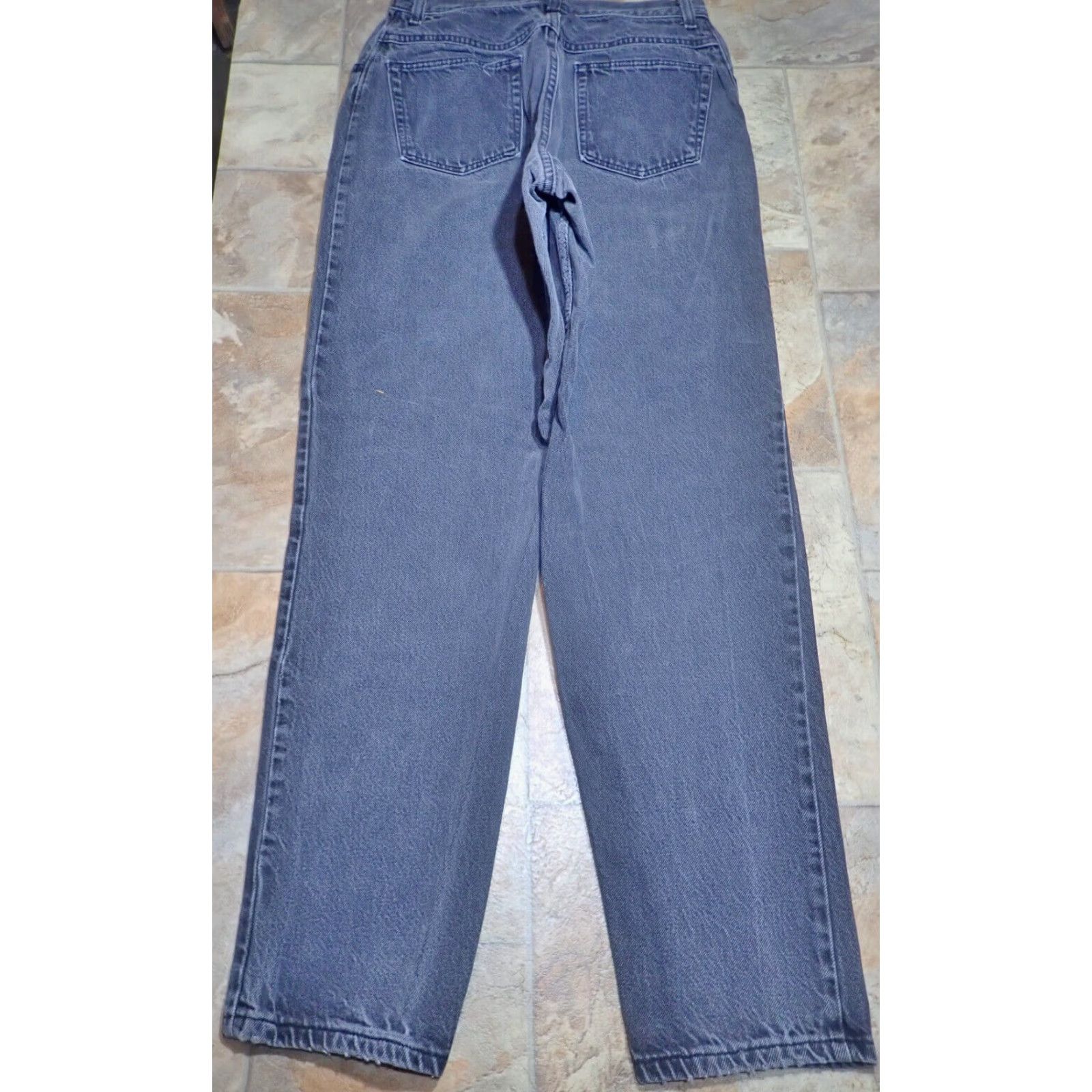 Wrangler Vintage Women’s Wrangler Denim Jeans 14 High Rise Tapered Leg USA Black Cotton 90s Size 36" / US 14 / IT 50 - 2 Thumbnail