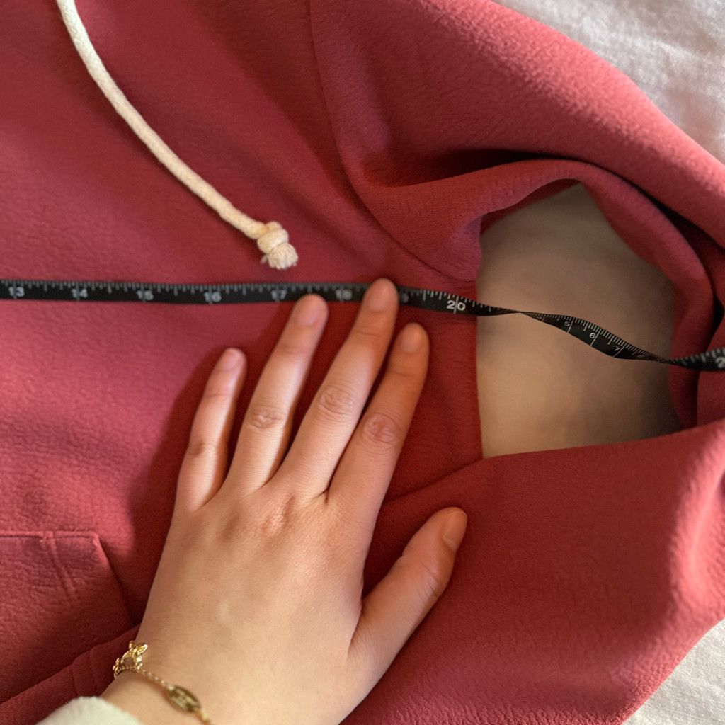 Zara Jo-Jo-z Rosewood Structured Mock Neck Hoodie Size S / US 4 / IT 40 - 5 Thumbnail
