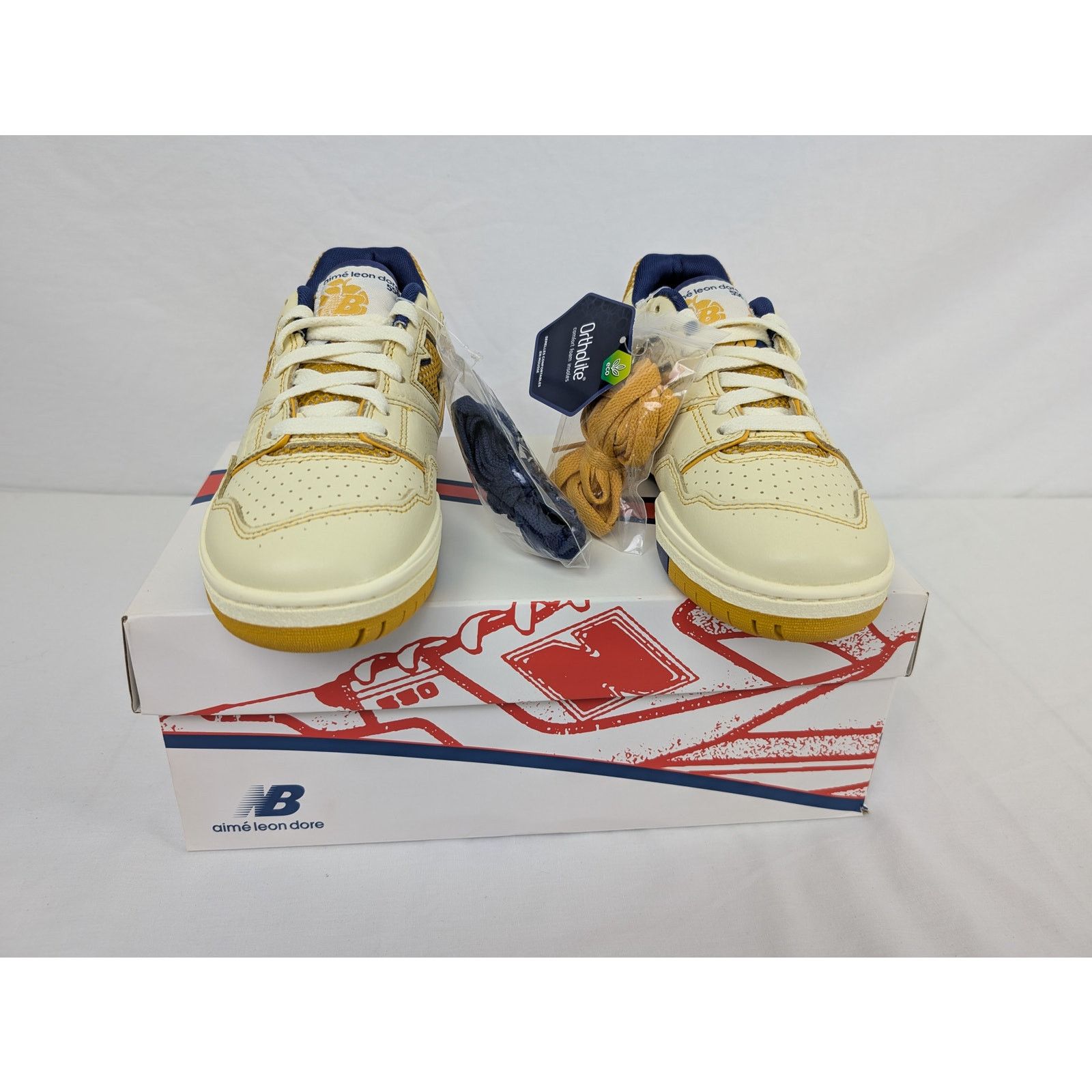 Aime Leon Dore × New Balance o1rshd1 Unisex Masaryk Community Gym 550 Sneakers in Yellow Size US 5.5 / IT 35.5 - 12 Thumbnail