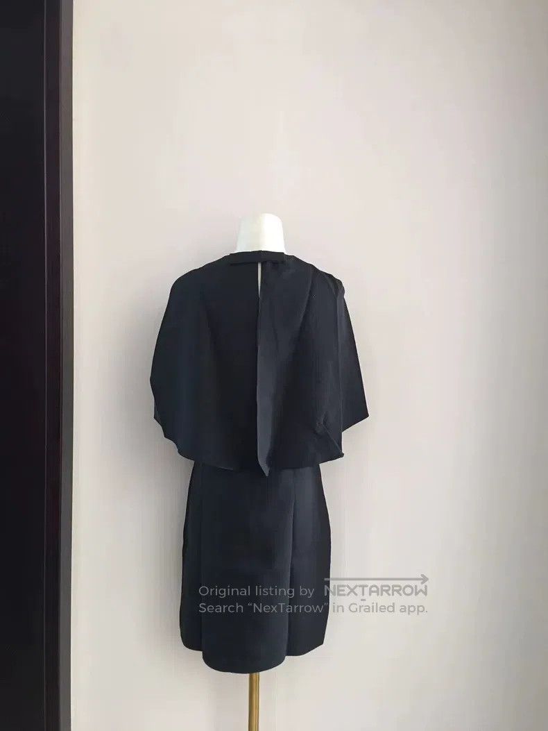 Valentino Valentino Black silk wool blend dres Size L / US 10 / IT 46 - 2 Thumbnail