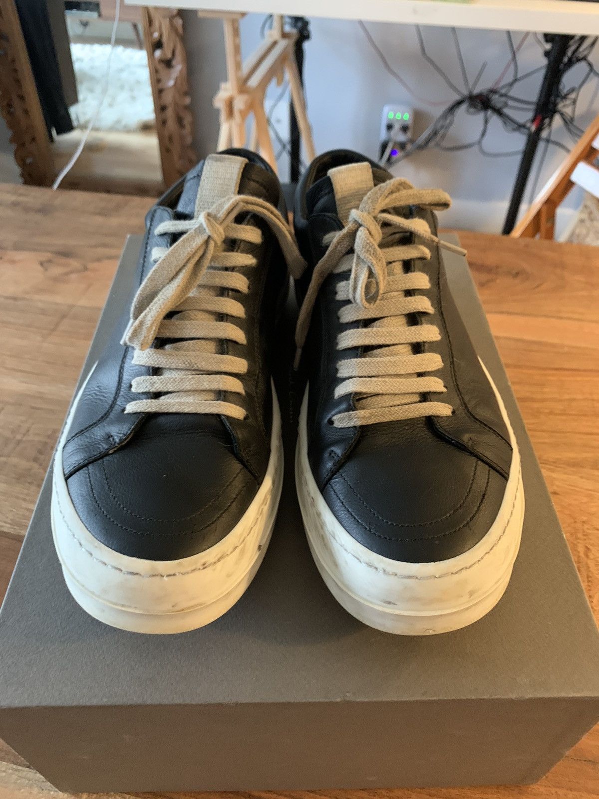 Rick Owens Rick Owens mainline low top Size US 8 / EU 41 - 4 Thumbnail