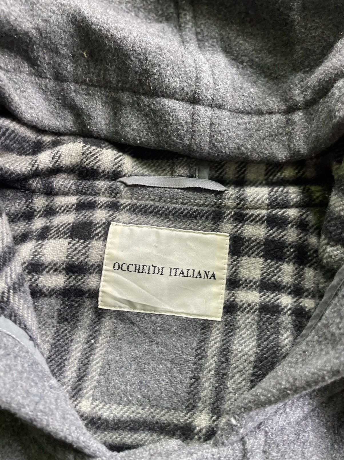 Japanese Brand Japanese Occheidi Italiana Wool Parka Hood Jacket Size US L / EU 52-54 / 3 - 3 Thumbnail