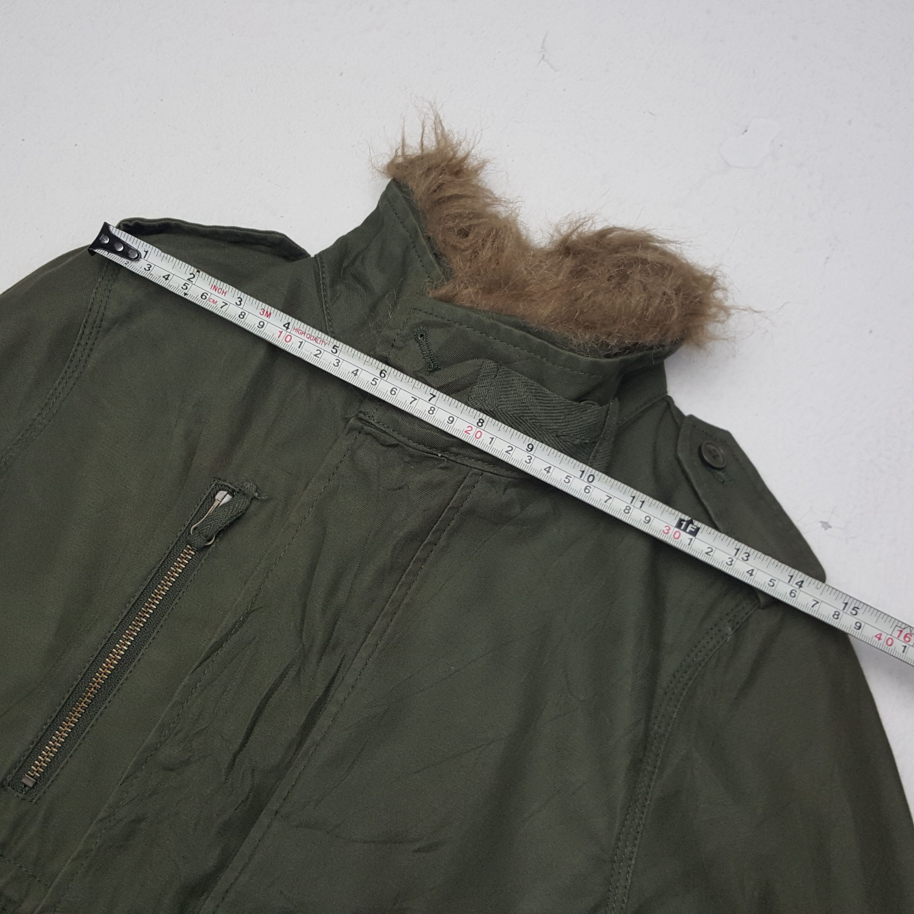 Issey Miyake × Japanese Brand × Ne-Net Vintage Ne-Net by Issey Miyake Military Fur Hoodie Jacket Size US XS / EU 42 / 0 - 5 Thumbnail