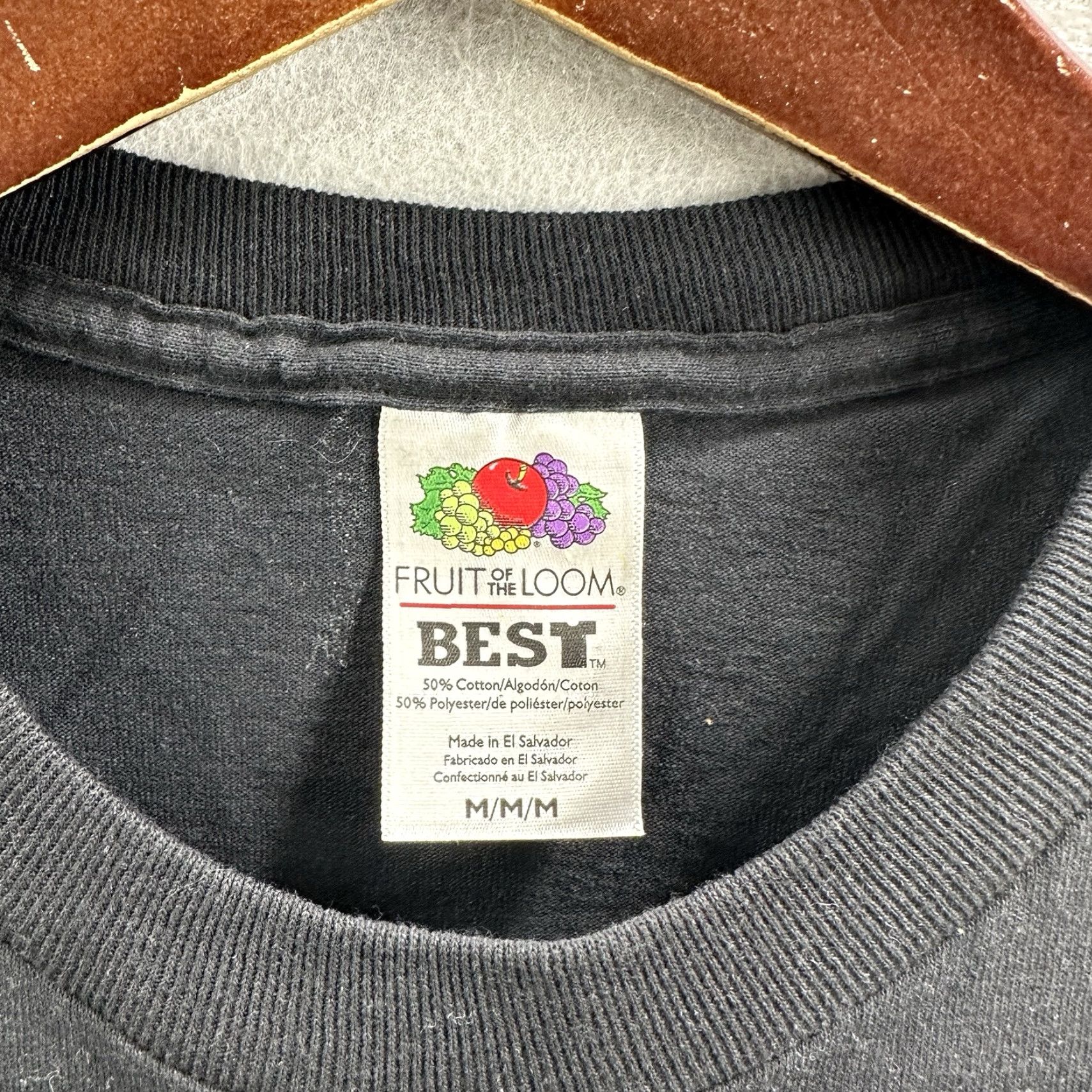 Fruit Of The Loom VINTAGE George Moshington Shirt Mens M Black 90s Punk Grunge Band Tee Phx Unruh Size US M / EU 48-50 / 2 - 7 Thumbnail
