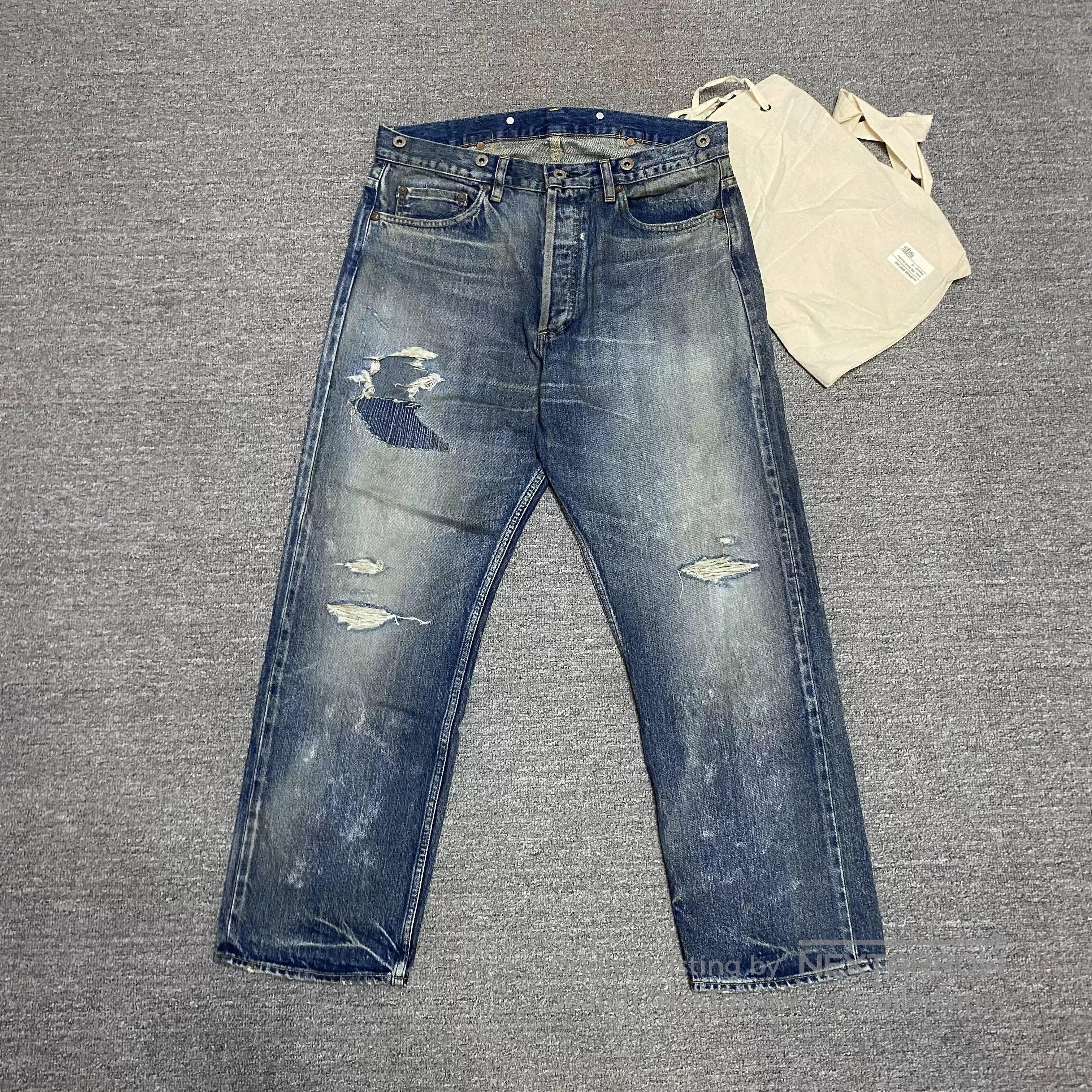 Madness MADNESS 24AW Made in Japan Washed Distressed Jeans. Size US 31 - 1 Thumbnail