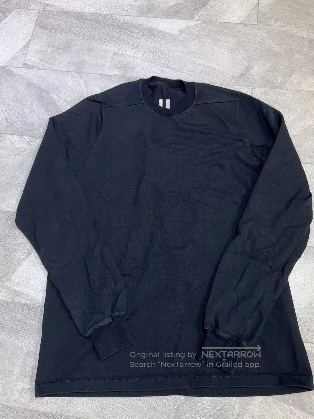 Rick Owens Rick Owens Black Long Sleeve Sweatshirt. Size US S / EU 44-46 / 1 - 1 Thumbnail