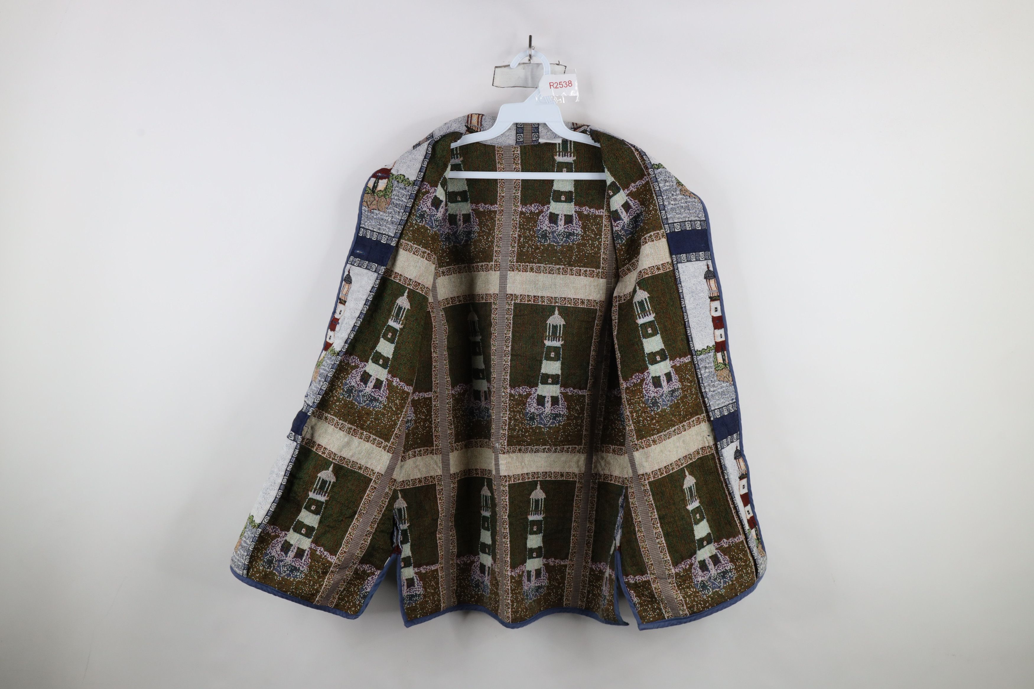 Vintage Vintage 90s Streetwear All Over Print Tapestry Jacket Size M / US 6-8 / IT 42-44 - 9 Thumbnail