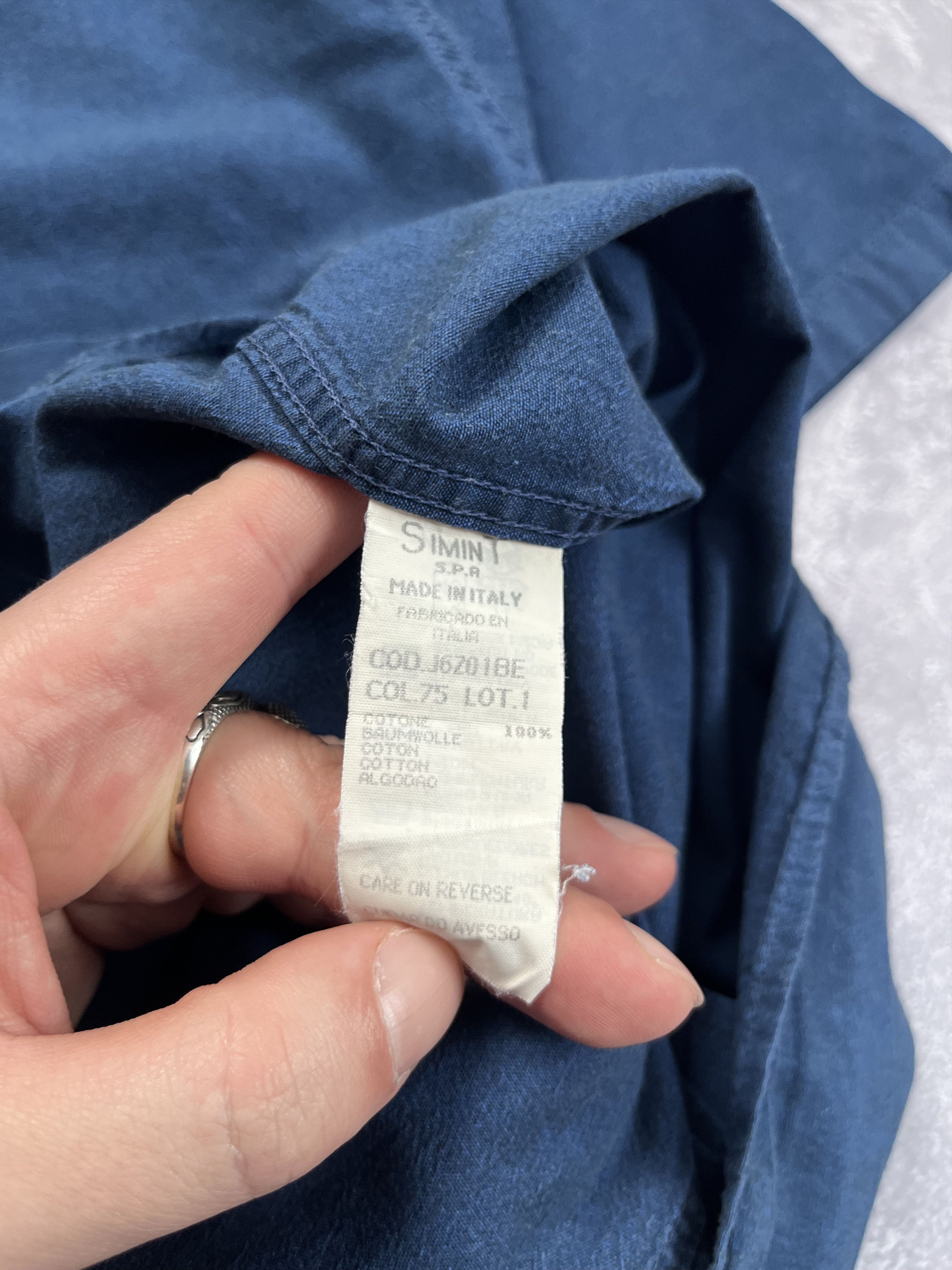 Giorgio Armani Vintage Armani Jeans Men's Pocket Blue Button-Down Shirt XL Size US XL / EU 56 / 4 - 5 Thumbnail