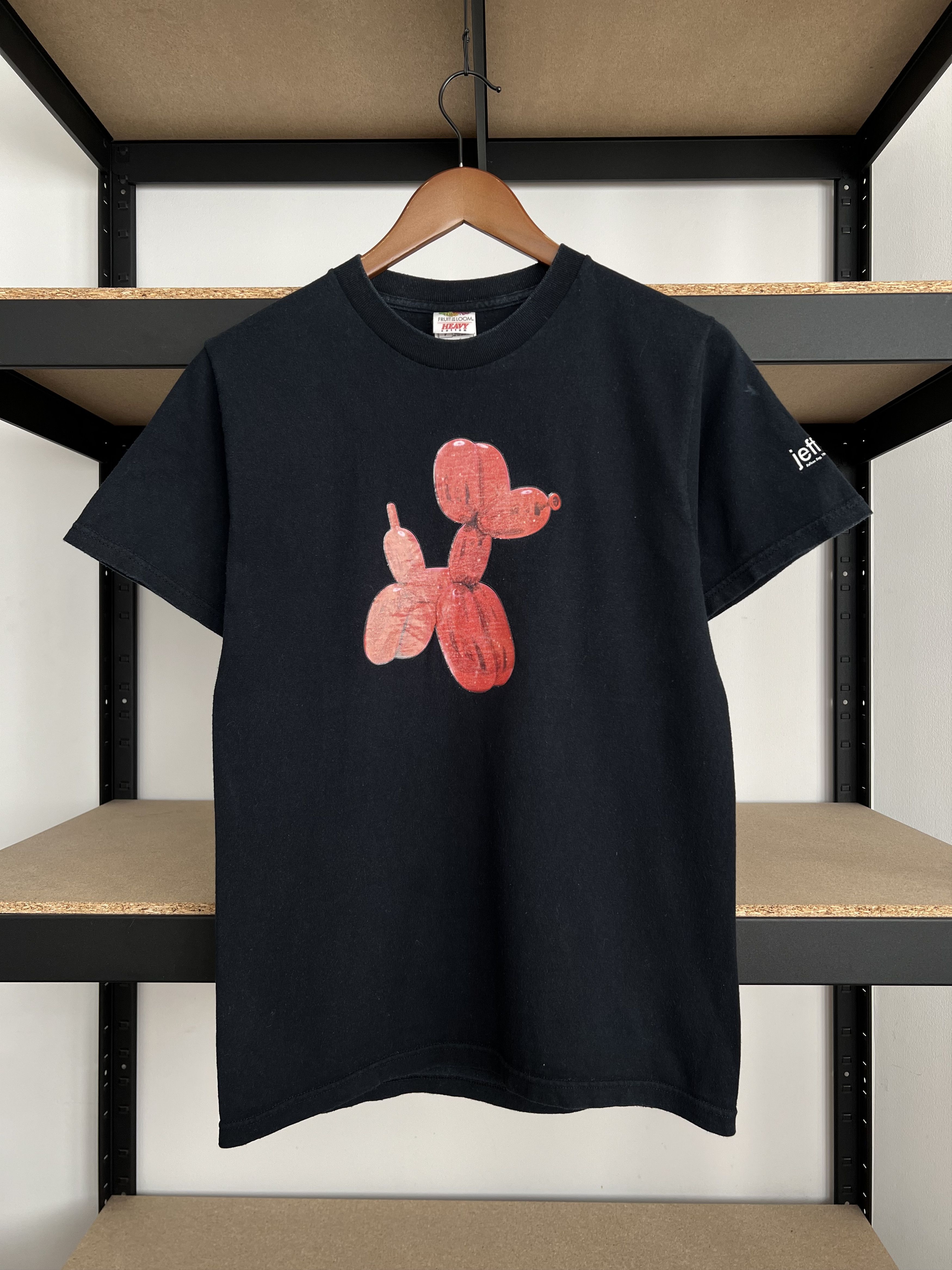 Arts & Science Vintage 2003 Jeff Koons Balloon Dog Art Black T-shirt Size US S / EU 44-46 / 1 - 2 Thumbnail