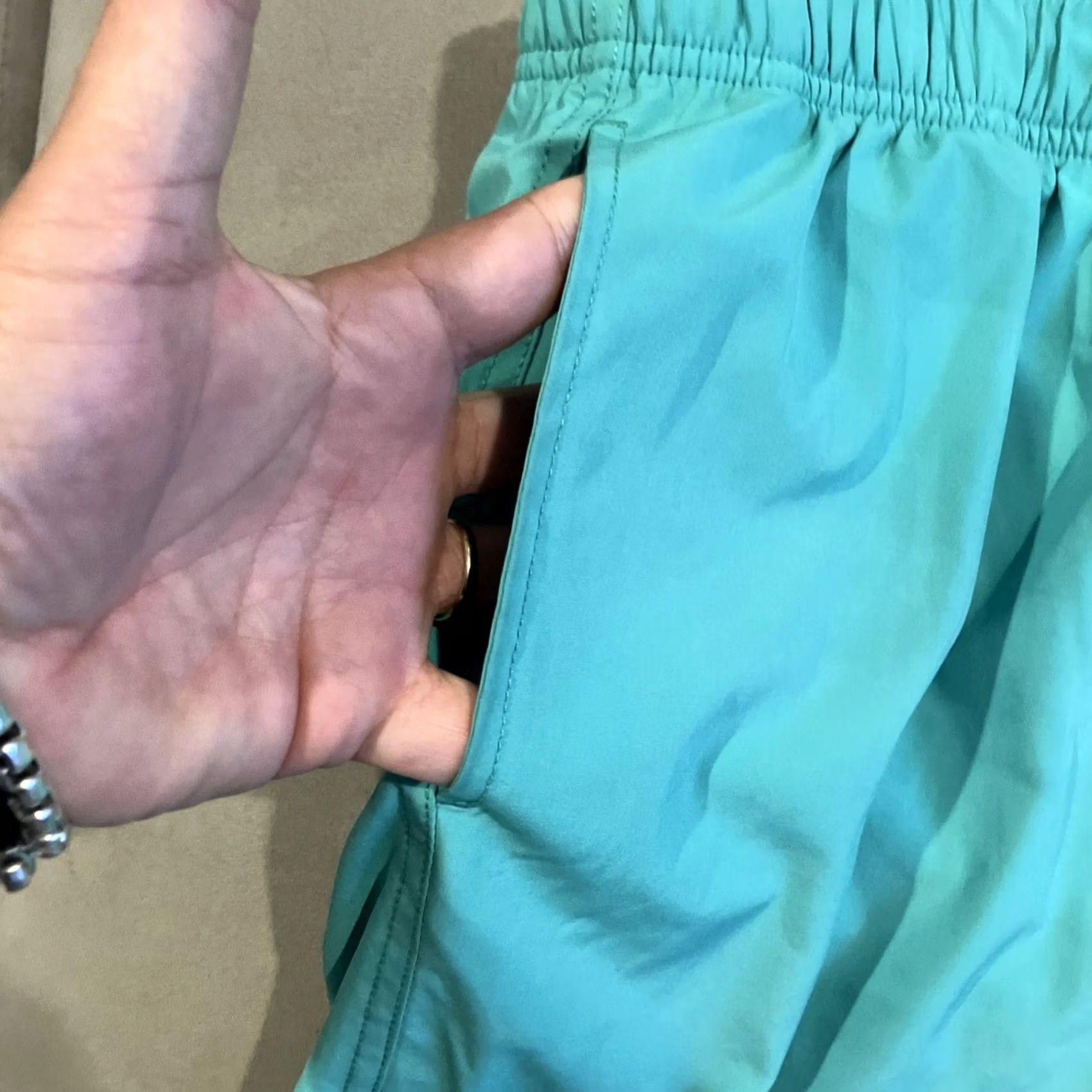 Nautica Nautica Board Shorts Bathing Suit Green XXL Pockets Men's Size US 39 - 2 Thumbnail