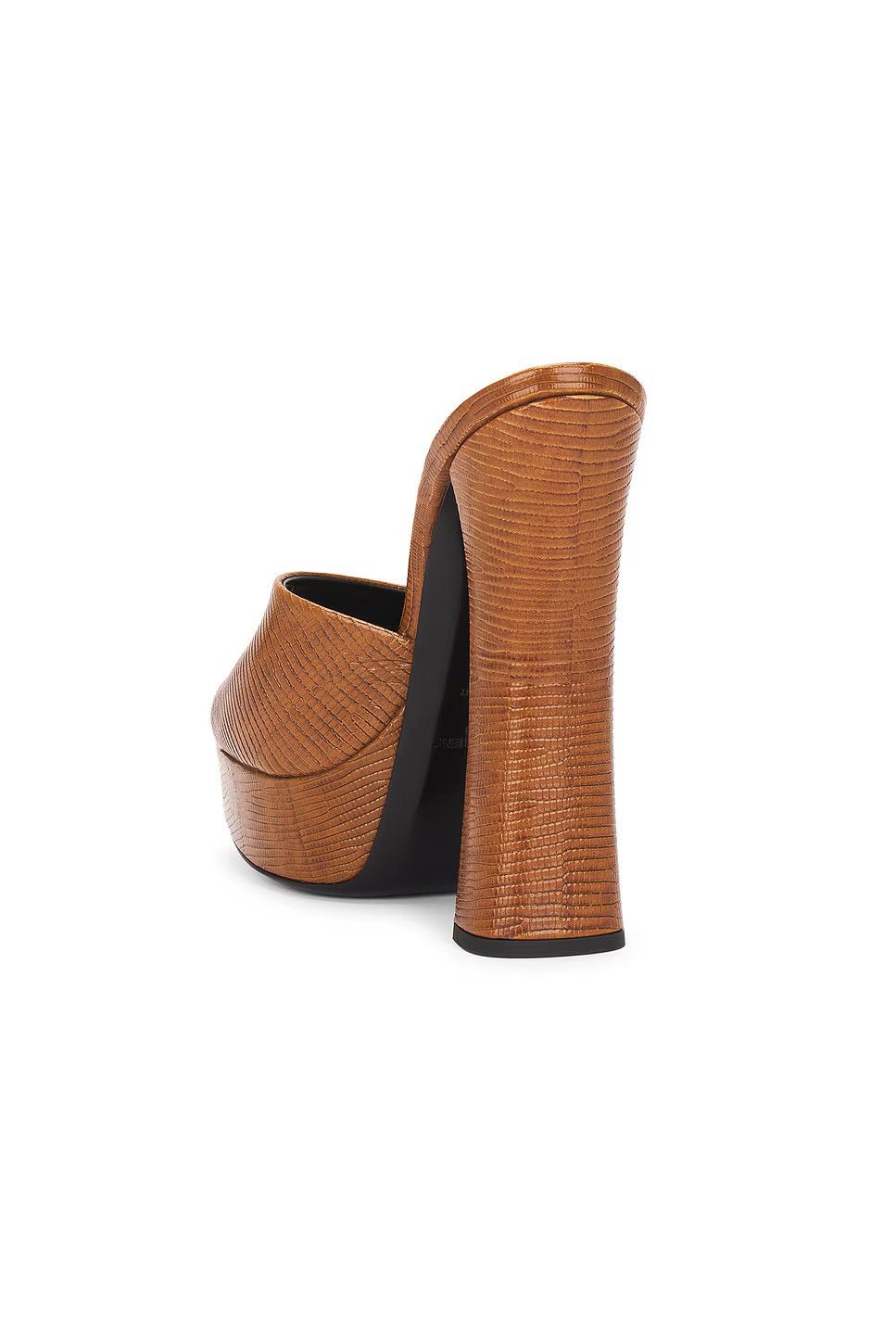 Saint Laurent Paris o1bcso1str0226 Boogie Platform Mules in Brown Size US 10 / IT 40 - 3 Thumbnail