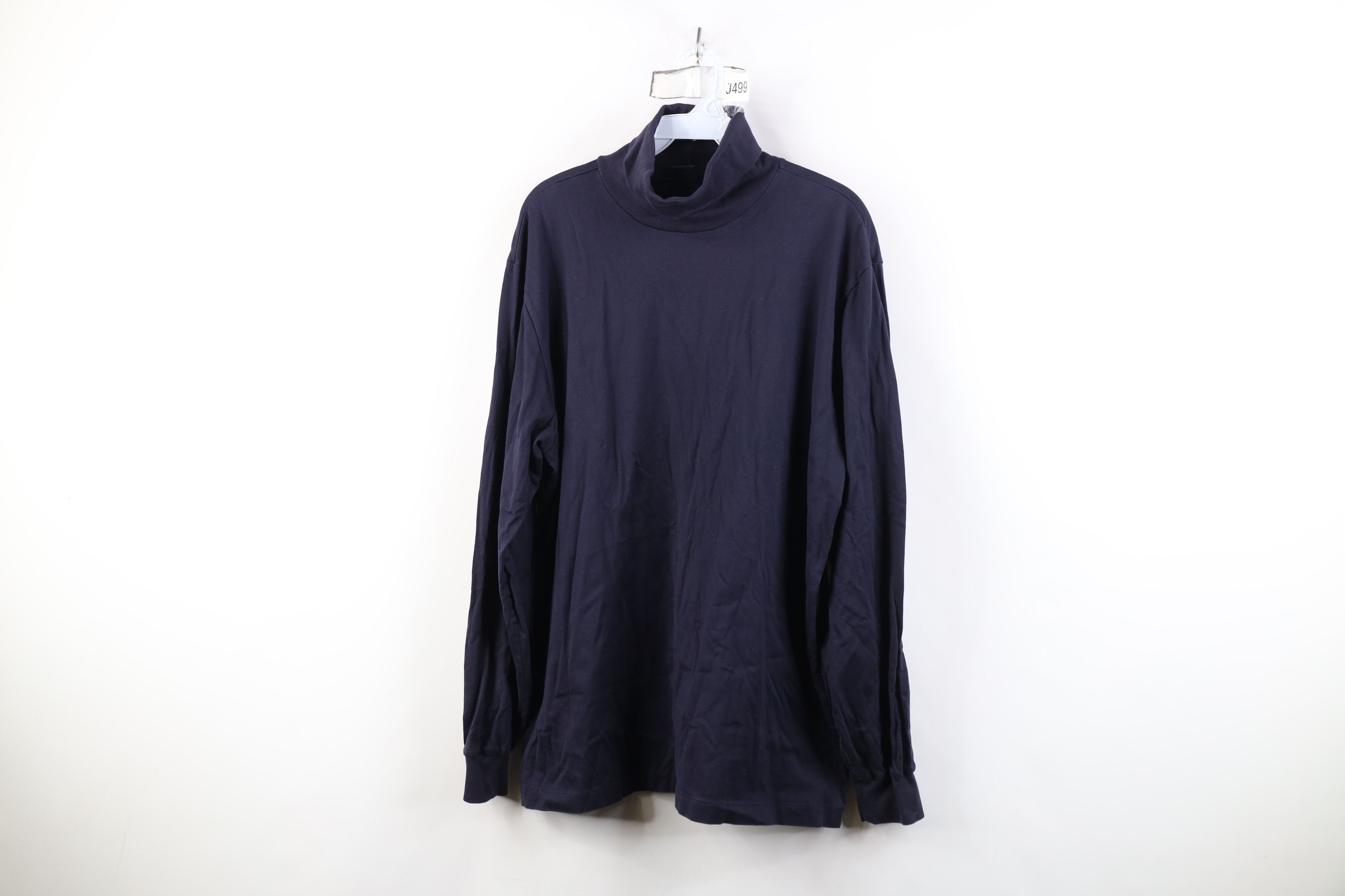 Lands' End Vintage 90s Lands End Cotton Long Sleeve Turtleneck T-Shirt Size US L / EU 52-54 / 3 - 1 Thumbnail