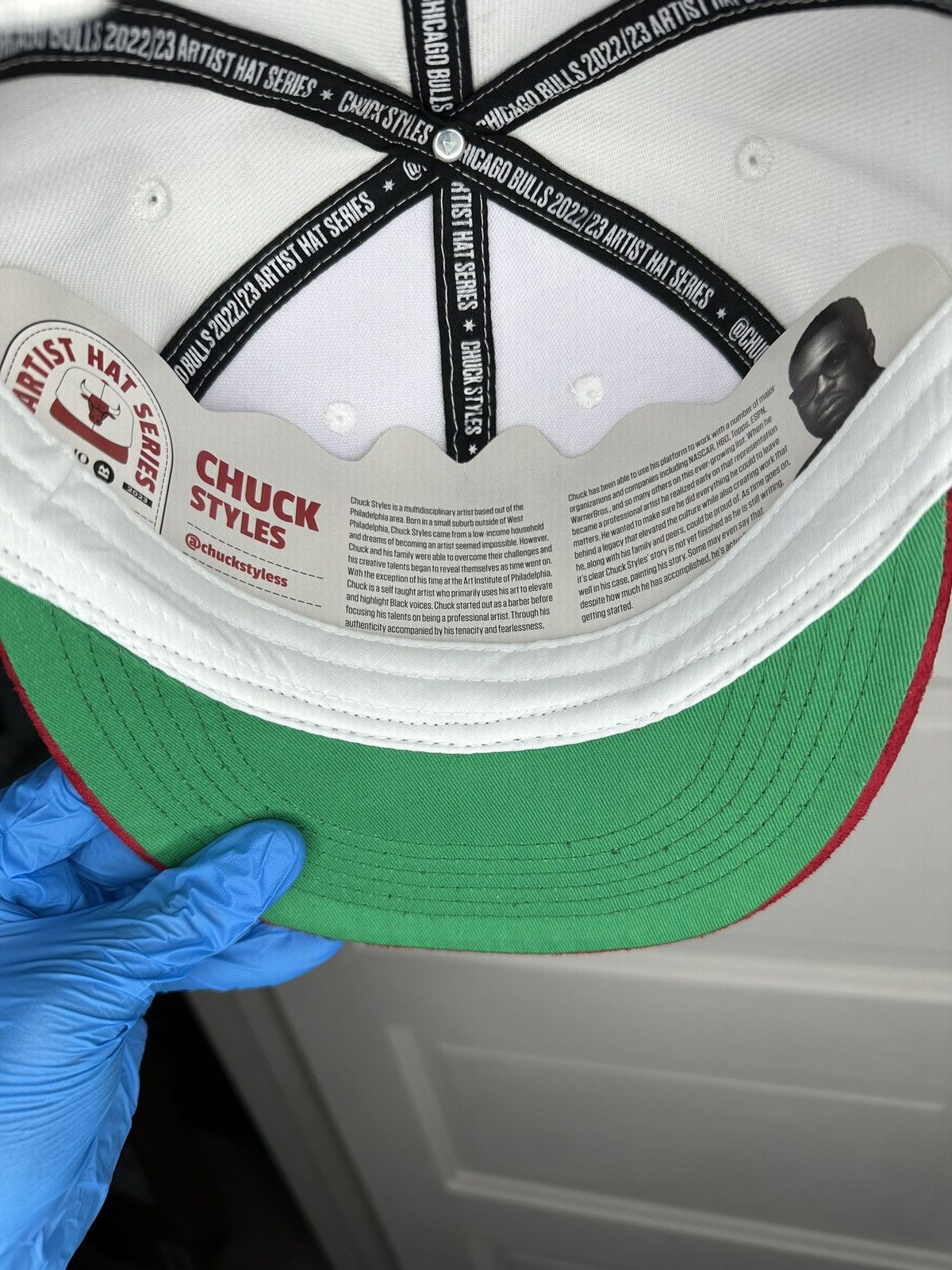 NBA Vintage Y2K Chicago Bulls “Chuck Styles” Suede Snapback Size ONE SIZE - 7 Thumbnail
