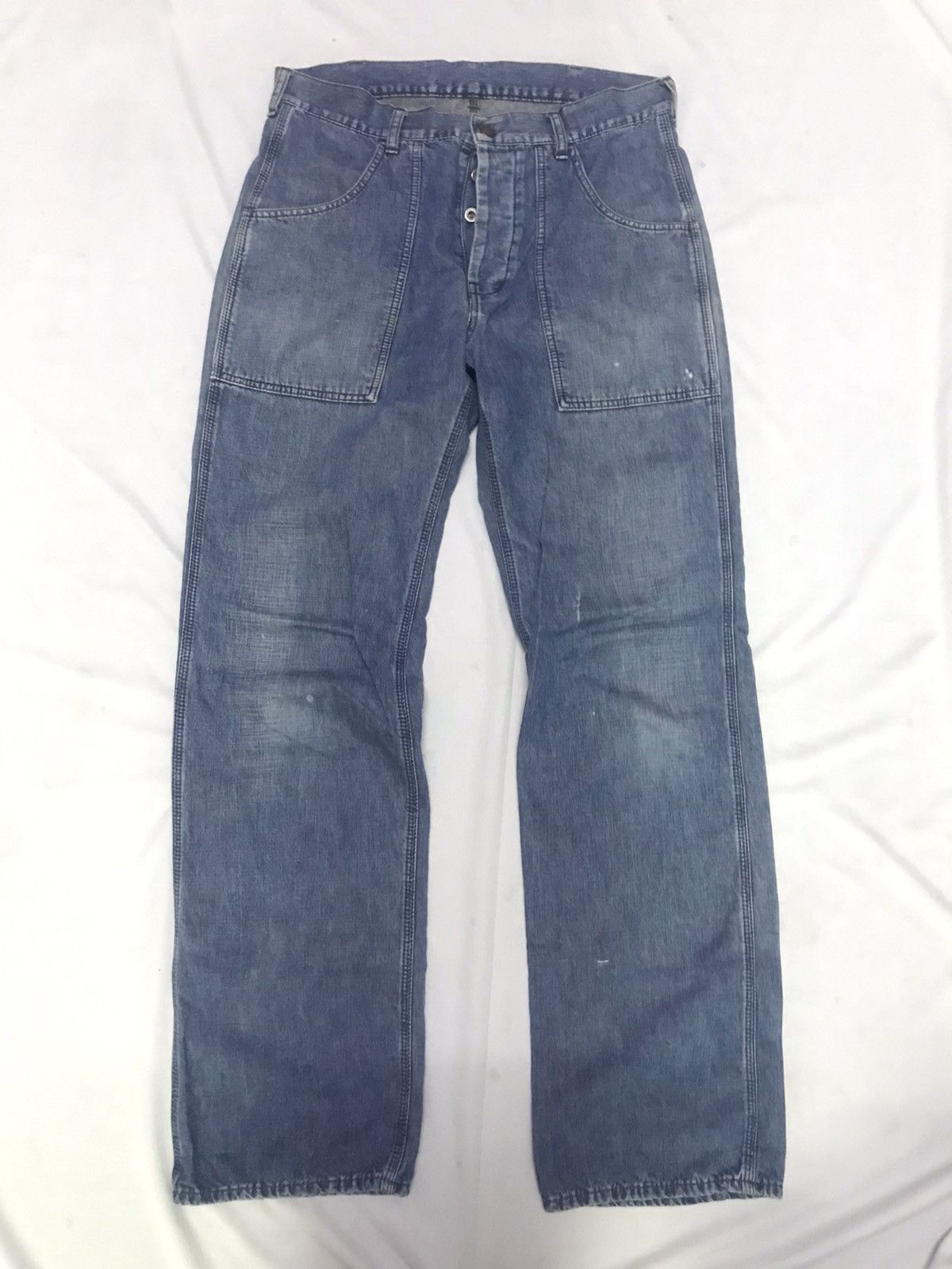 URBAN RESEARCH DOORS Urban Research Door - Baker Jeans Buckle Back Wide Leg Jeans Size US 32 / EU 48 - 1 Thumbnail