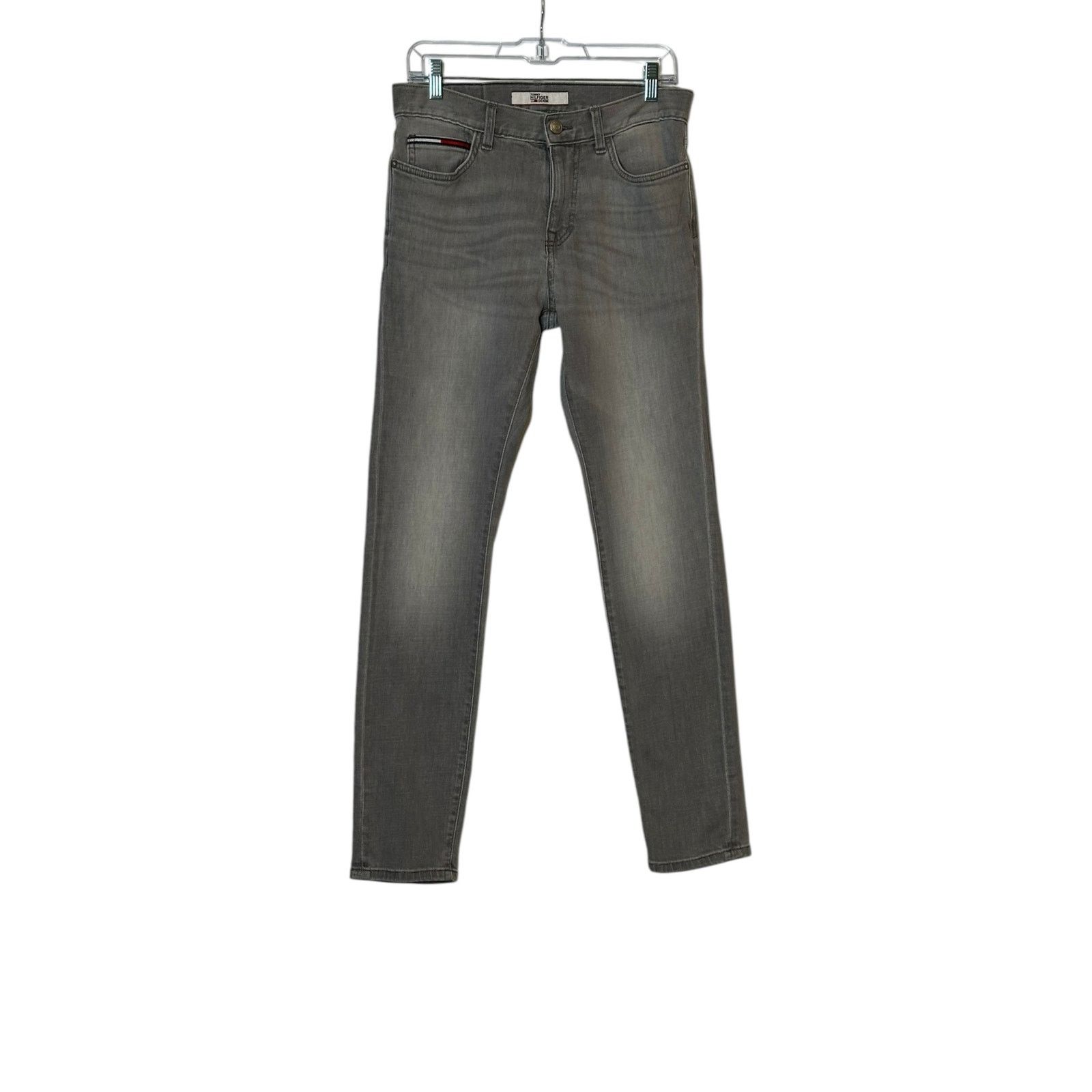 Tommy Hilfiger Tommy Hilfiger men gray slim fit tapered legs jeans size 30 Size US 30 / EU 46 - 1 Thumbnail