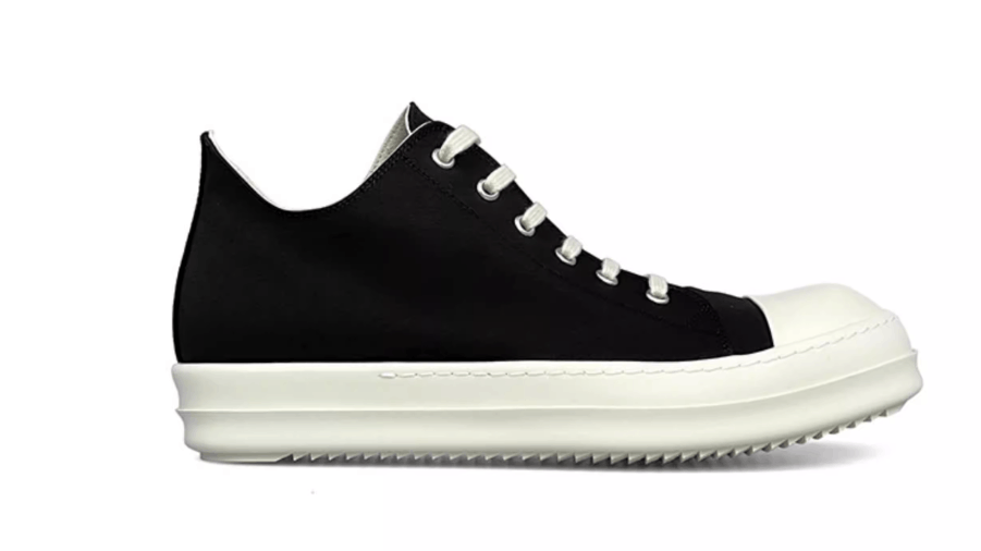 Rick Owens Drkshdw Rick Owens DRKSHDW Men's Canvas Low Top Sneakers Size US 10 / EU 43 - 2 Thumbnail