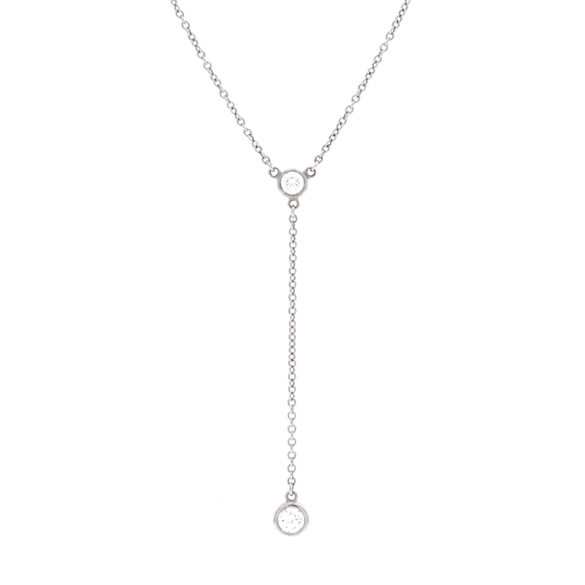 Tiffany & Co. Elsa Peretti Diamonds By The Yard Lariat Necklace Size ONE SIZE - 1 Thumbnail