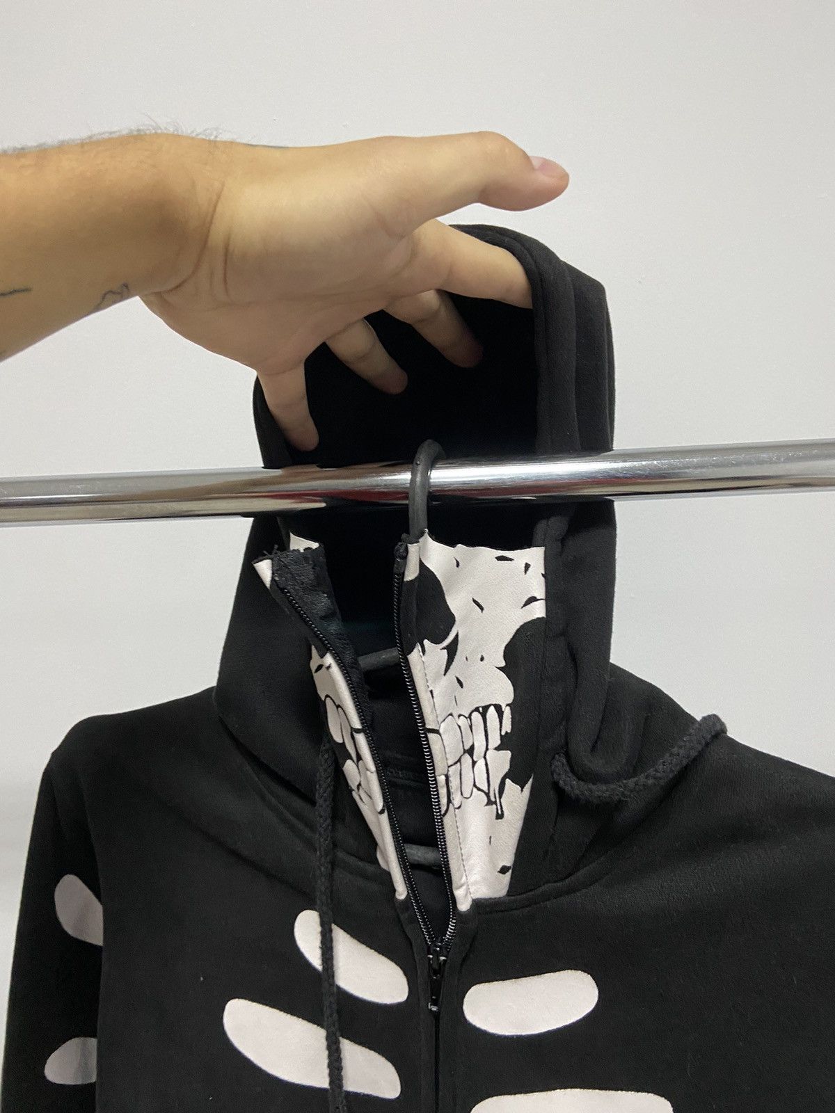 Japanese Brand × Vintage Skull Living Dead souls zip Vintage Hoodie Skeleton Size US S / EU 44-46 / 1 - 3 Thumbnail