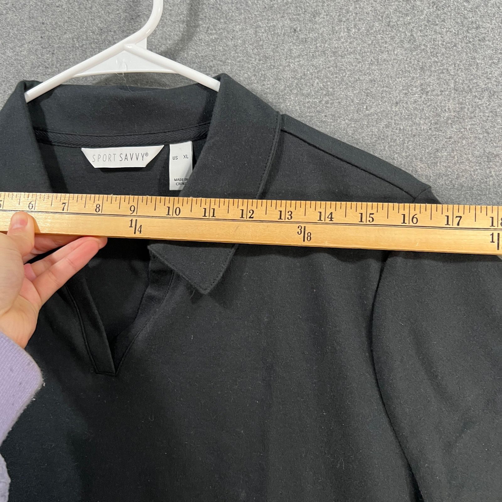 Other Sport Savvy Motion Short Sleeve Polo Top Black Size X-Large Size XL / US 12-14 / IT 48-50 - 5 Thumbnail
