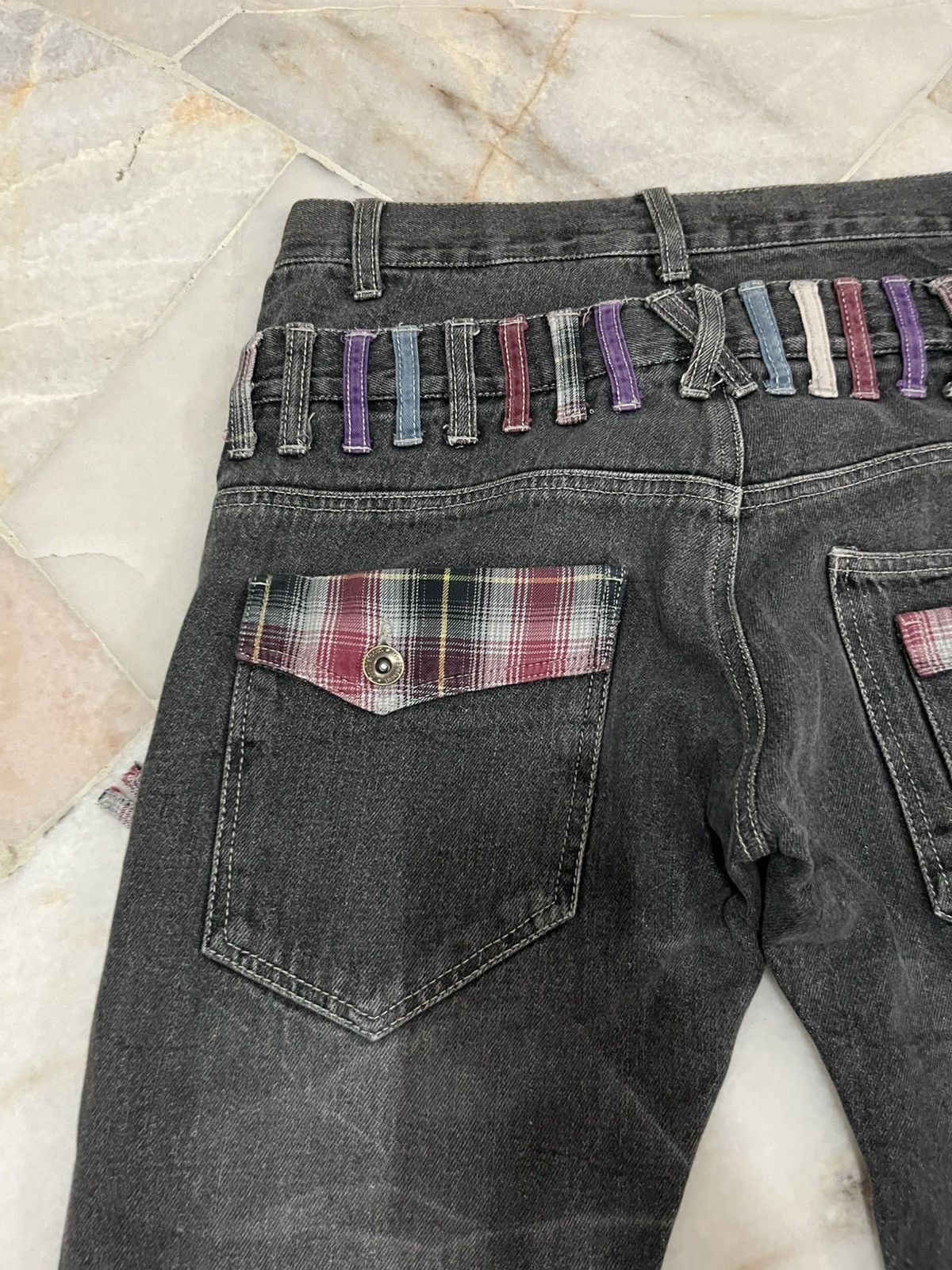 Japanese Brand Doublefocus Doublewaist Jeans Size US 31 - 12 Thumbnail