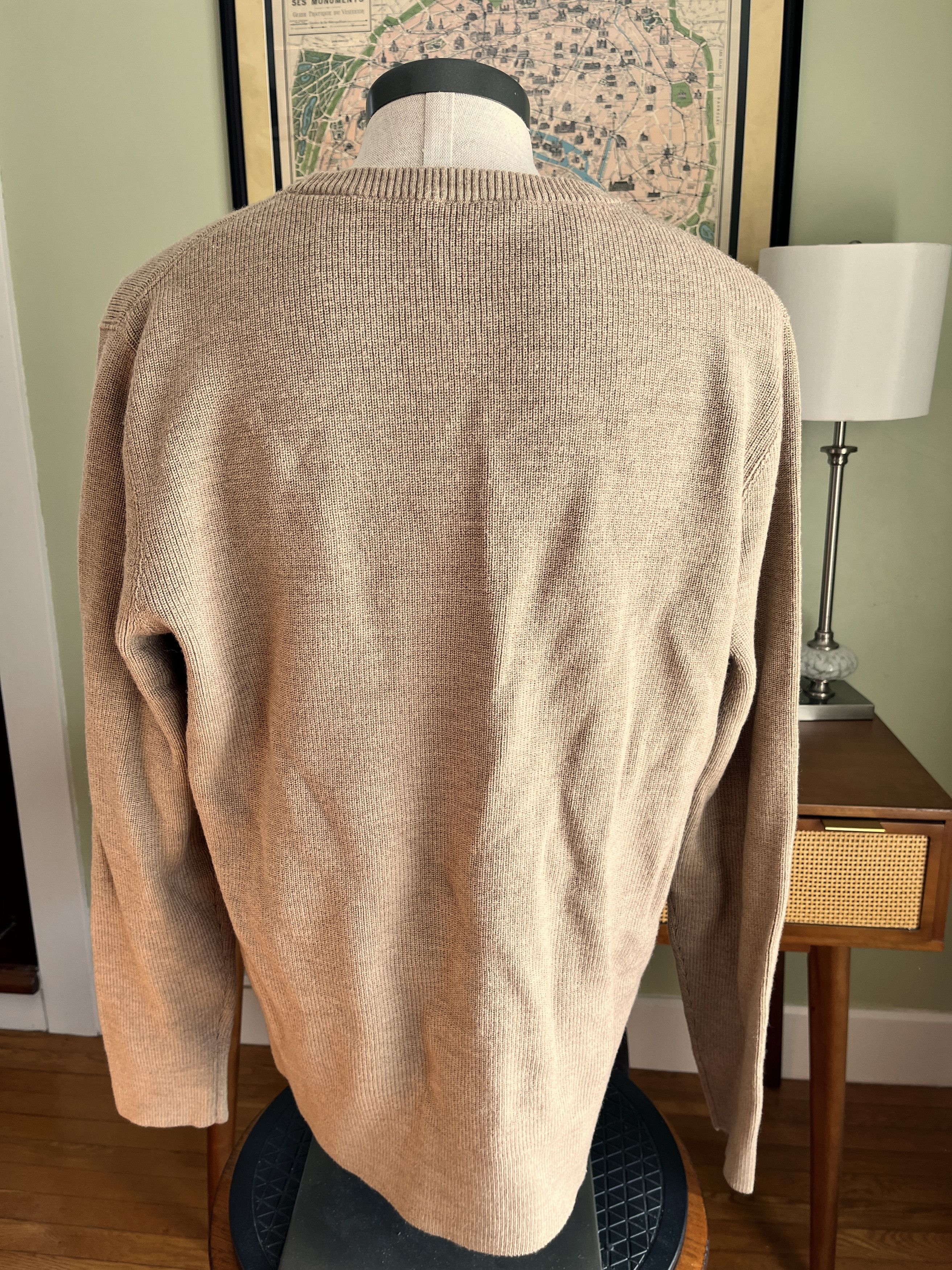 Arket Wool Cotton Caramel Crewneck Sweater Size US XL / EU 56 / 4 - 2 Thumbnail